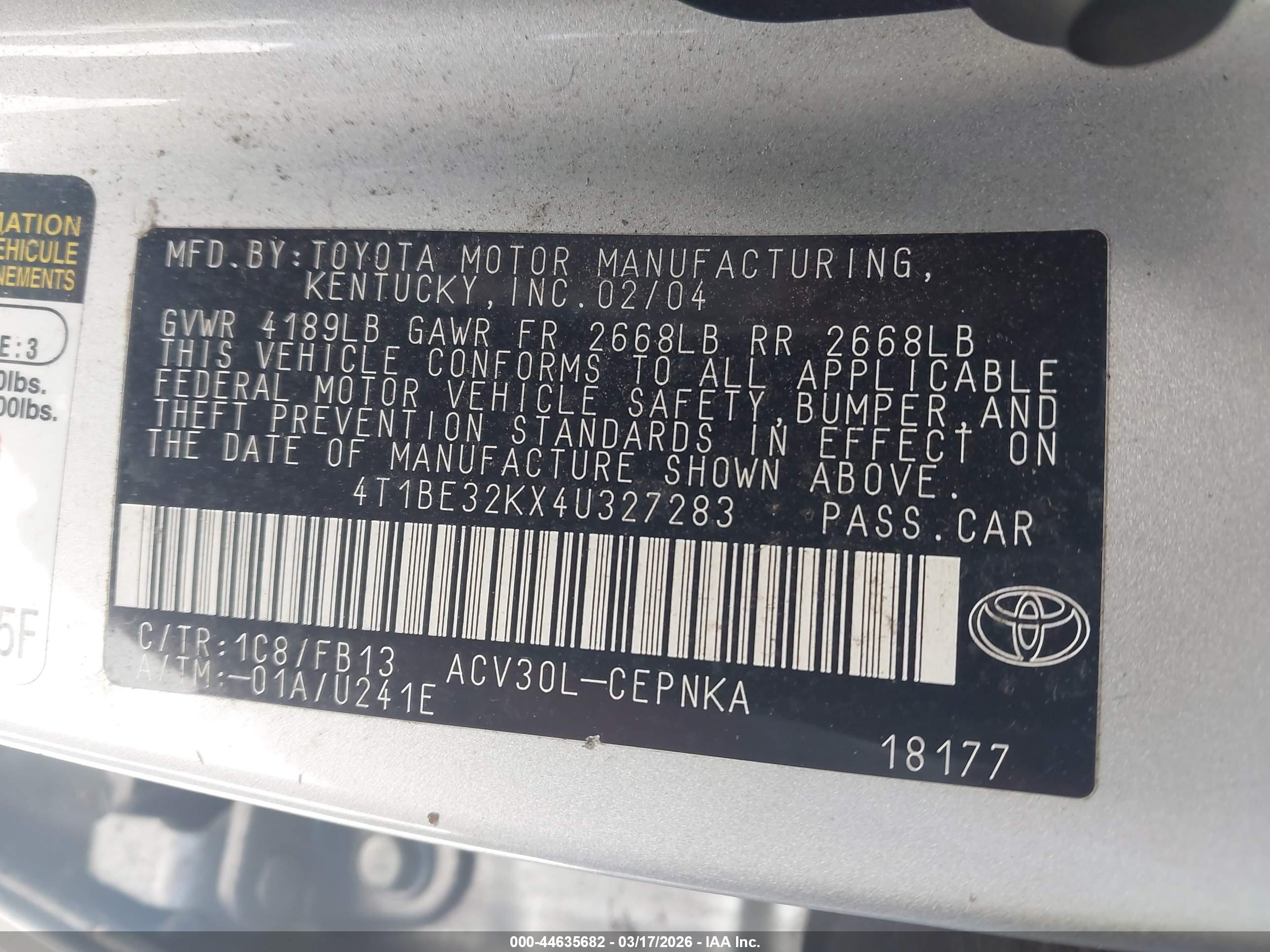 TOYOTA CAMRY image 9