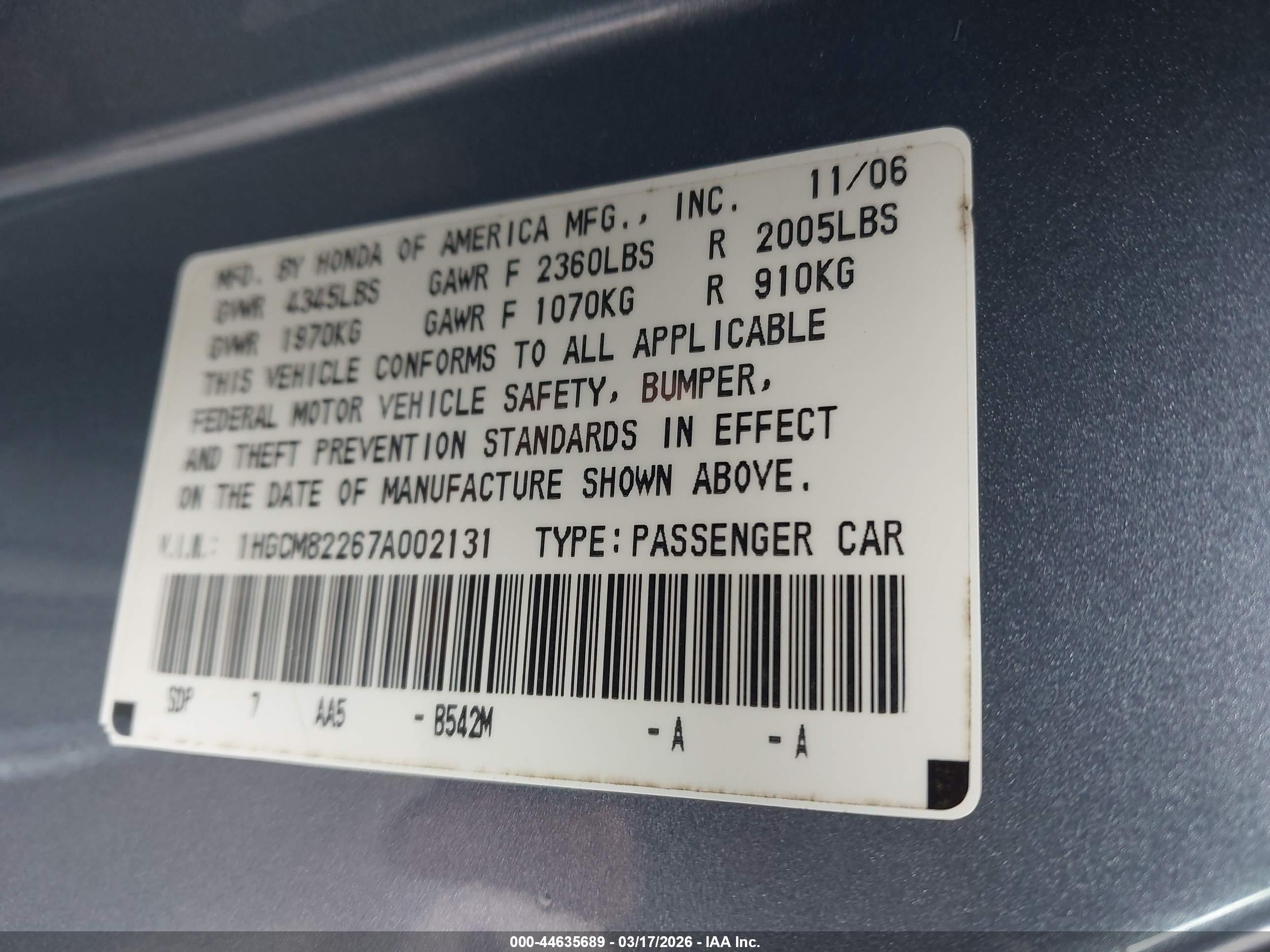 HONDA ACCORD image 9