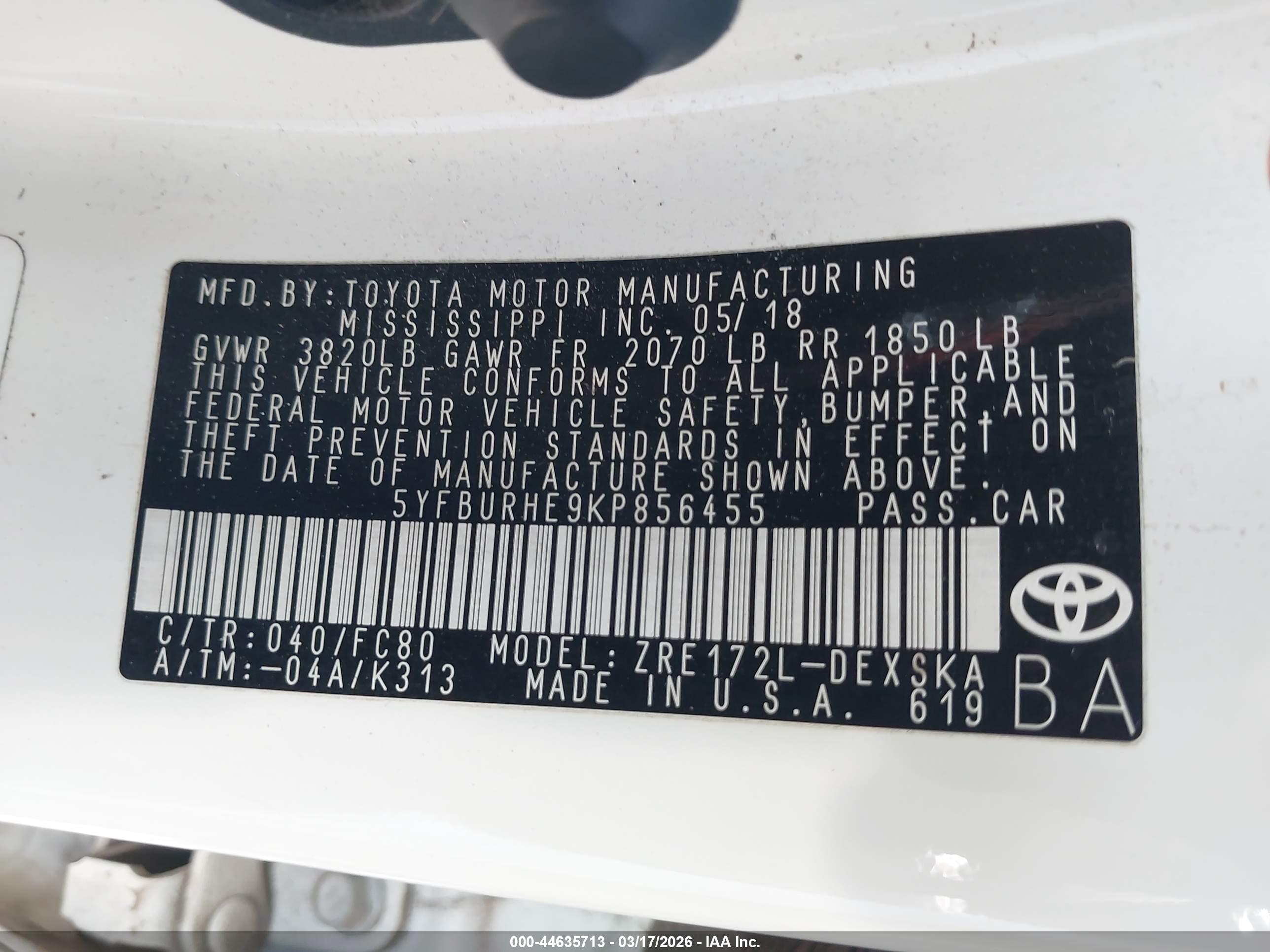 TOYOTA COROLLA image 9