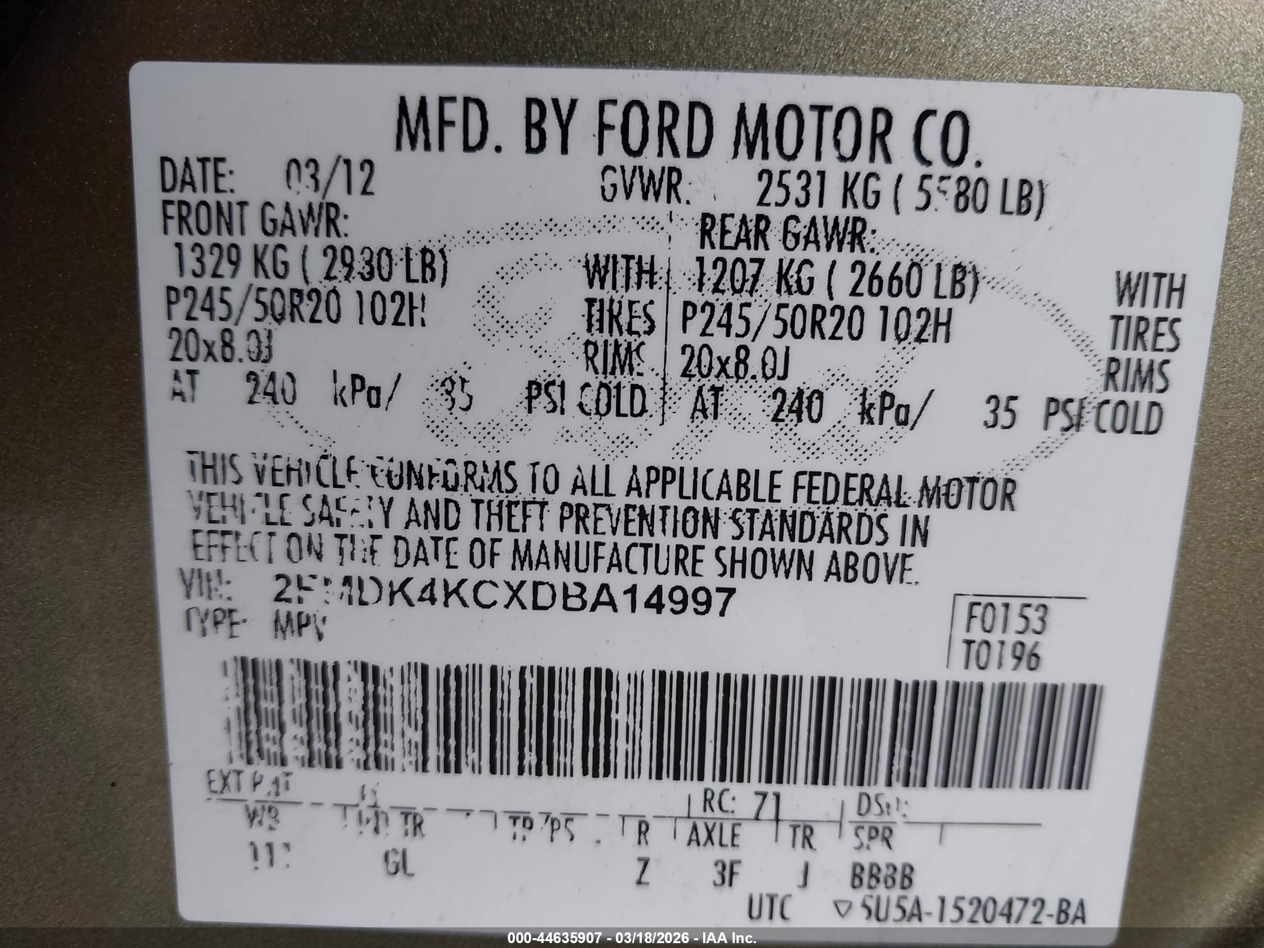 FORD EDGE image 9