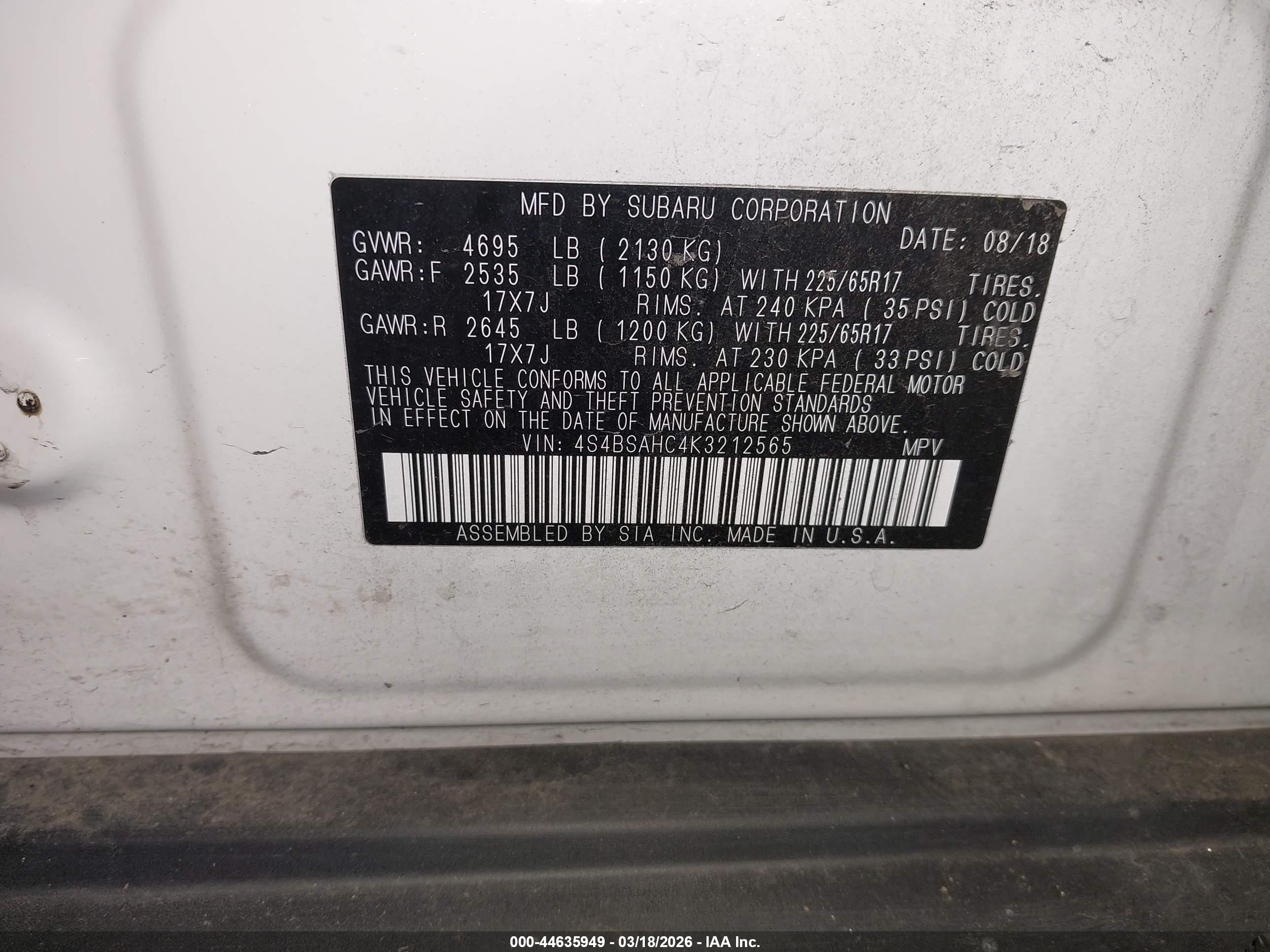 SUBARU OUTBACK image 9