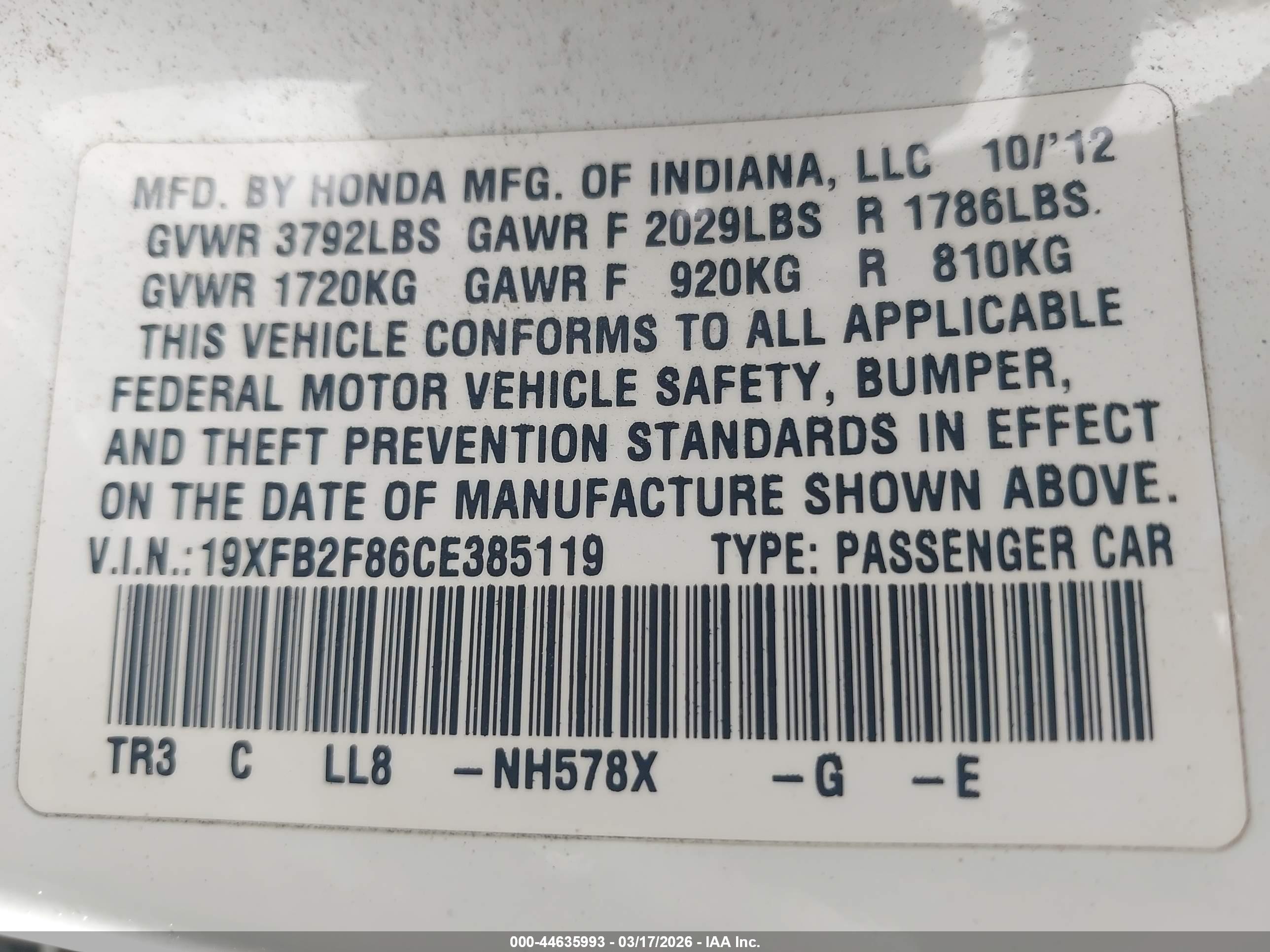 HONDA CIVIC image 9