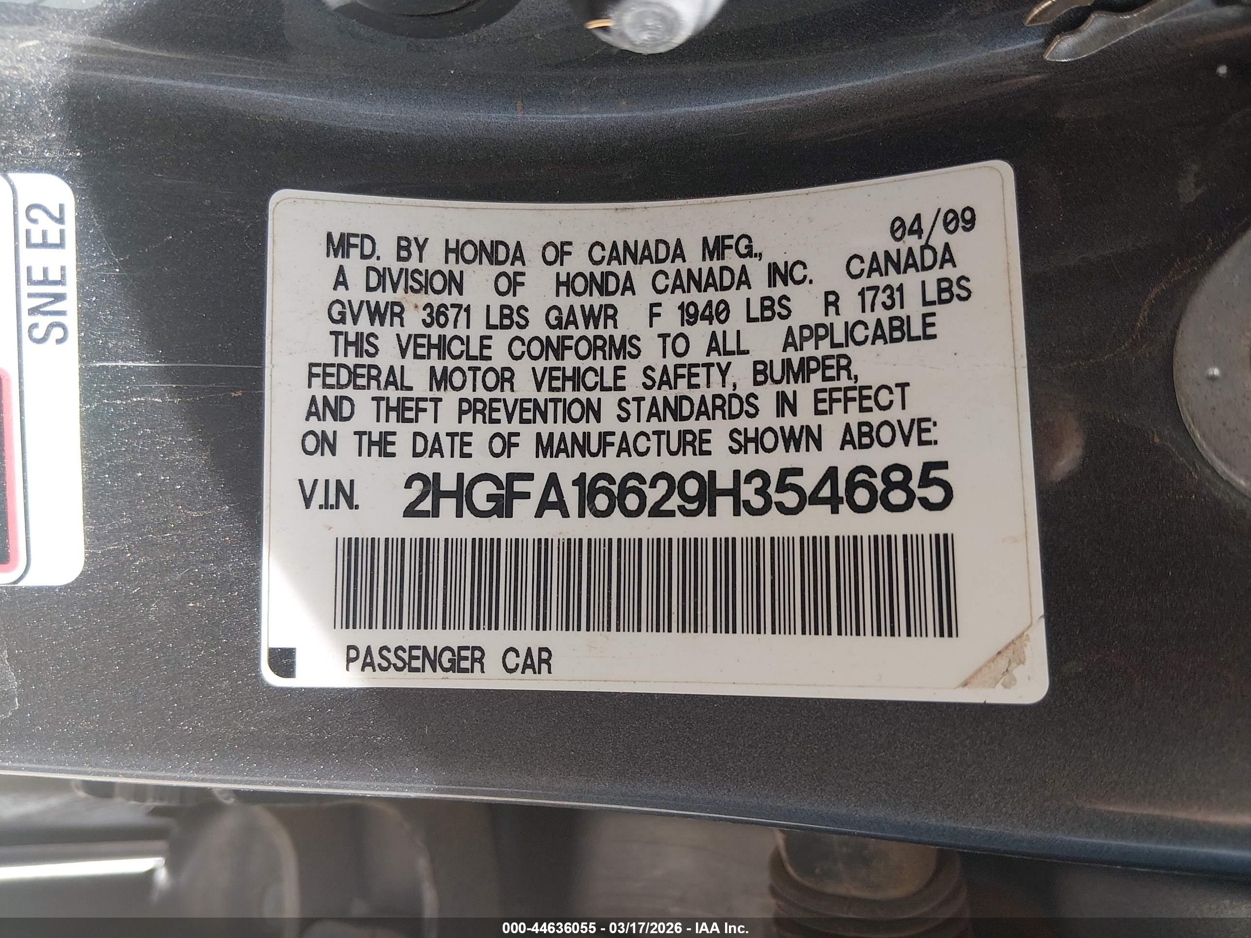 HONDA CIVIC image 9
