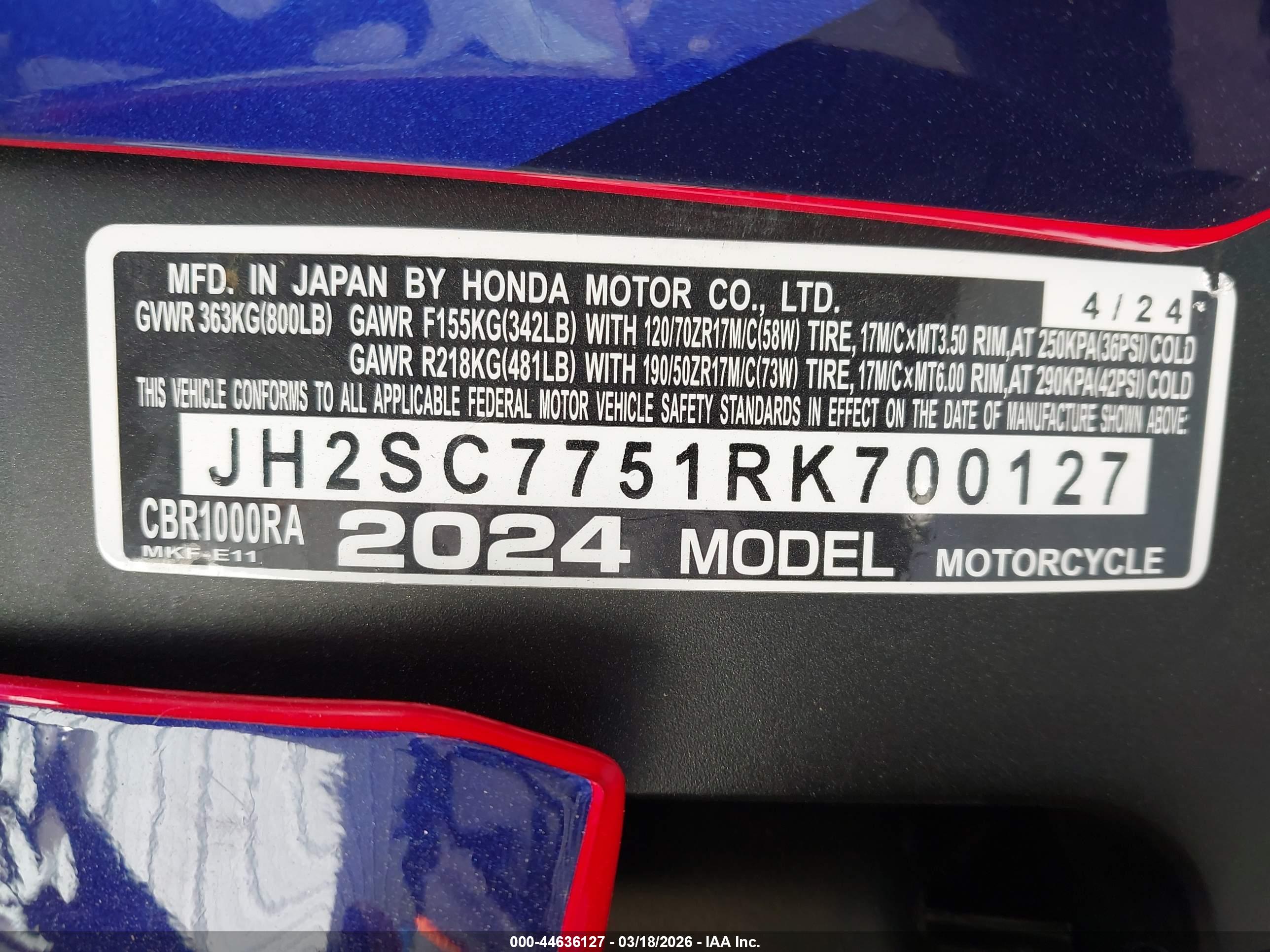 HONDA CBR1000 image 10