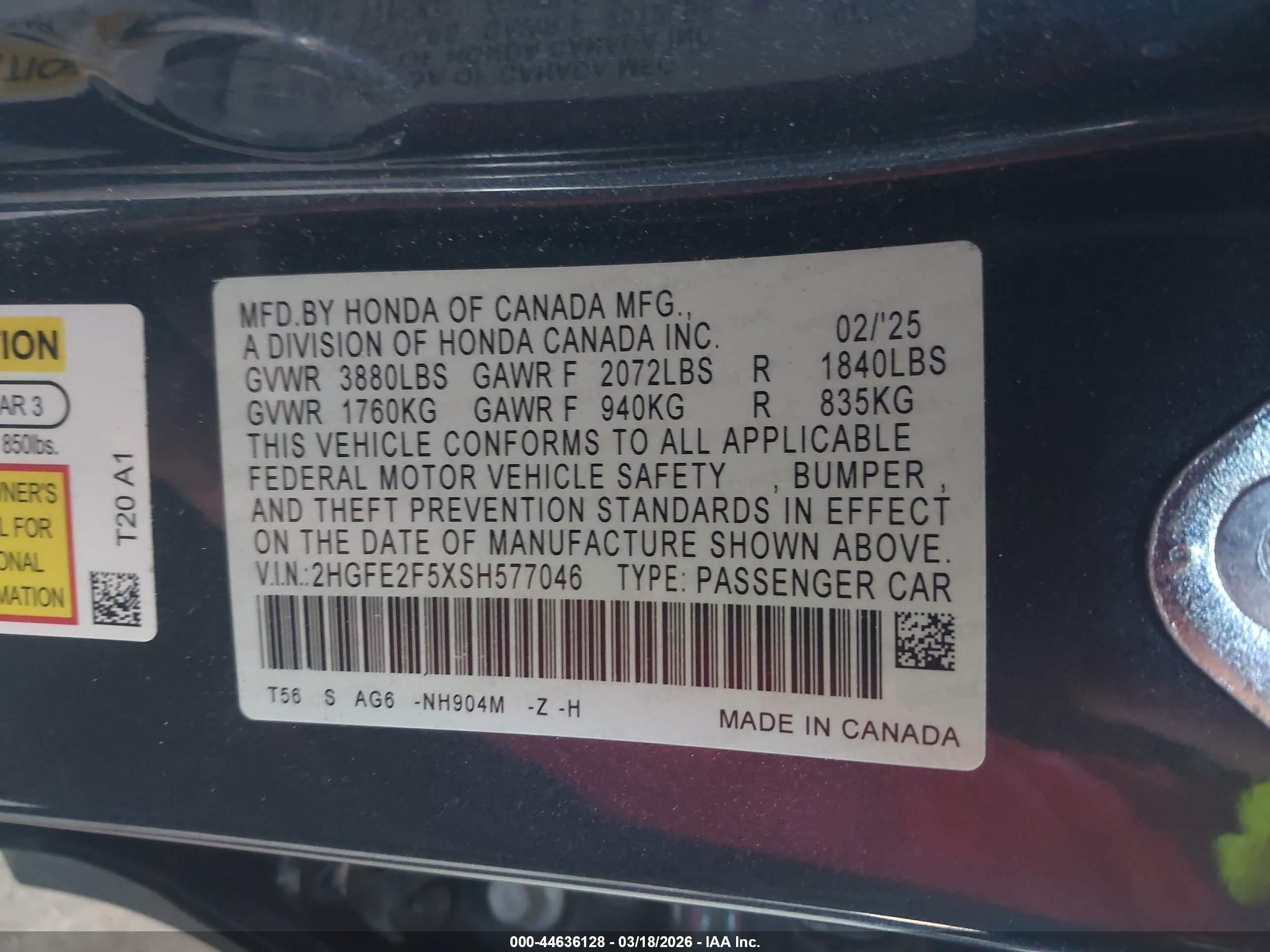 HONDA CIVIC image 9