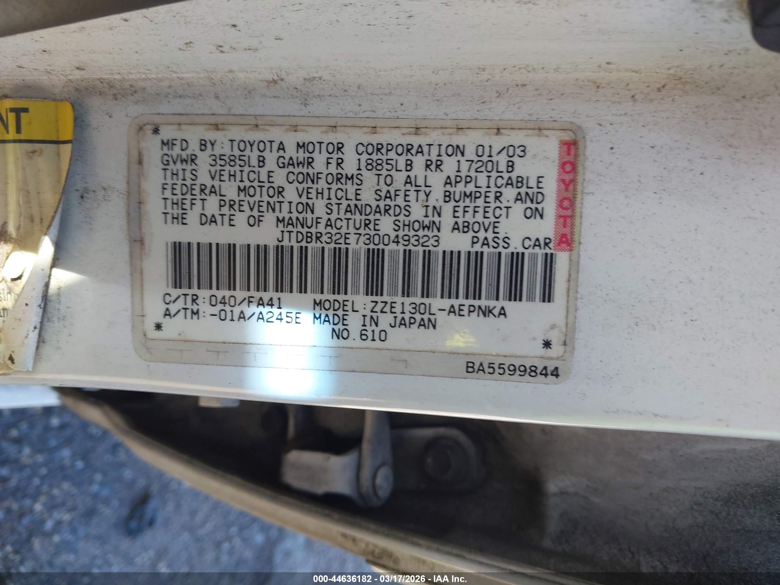 TOYOTA COROLLA image 9