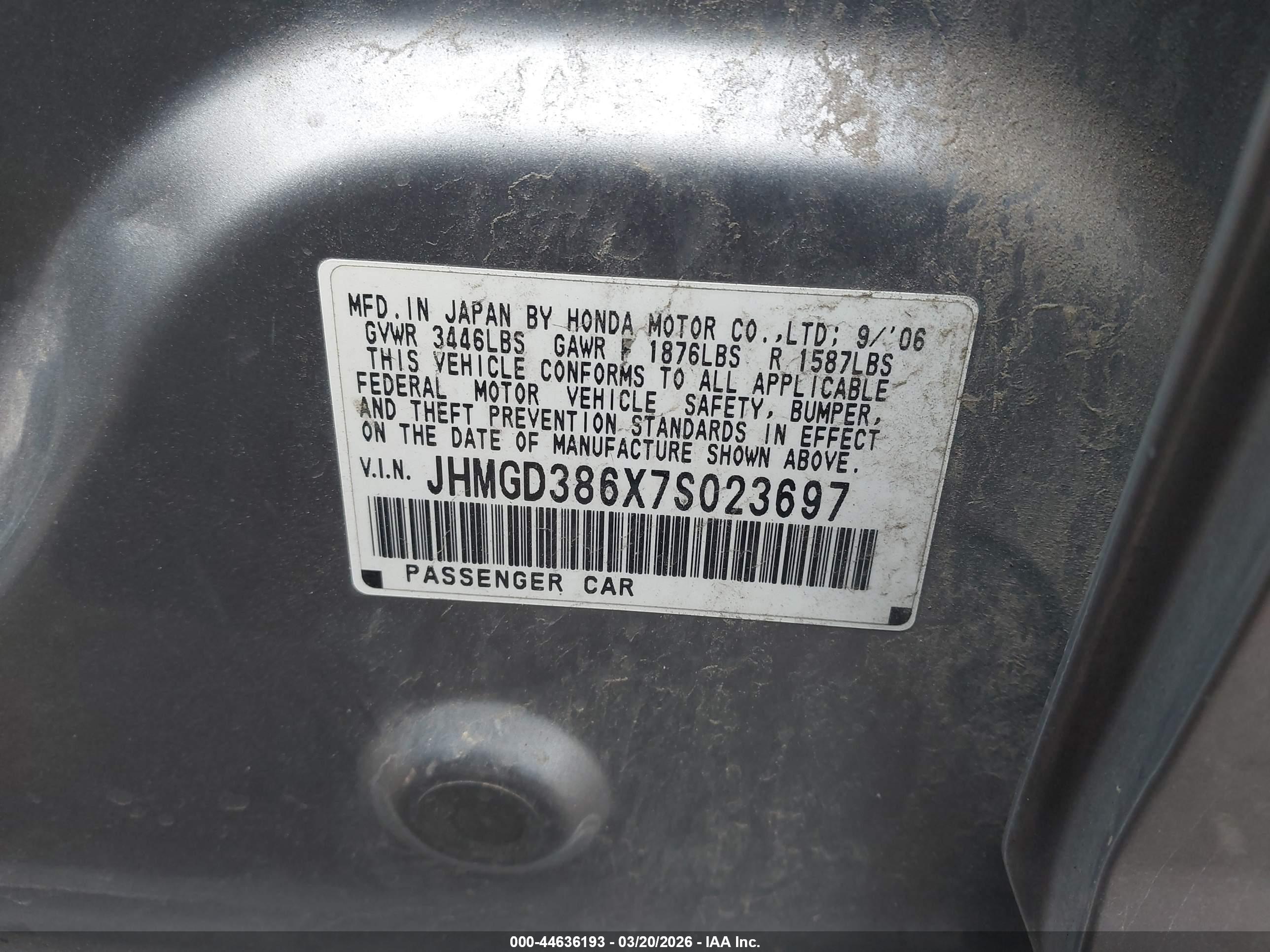 HONDA FIT image 9