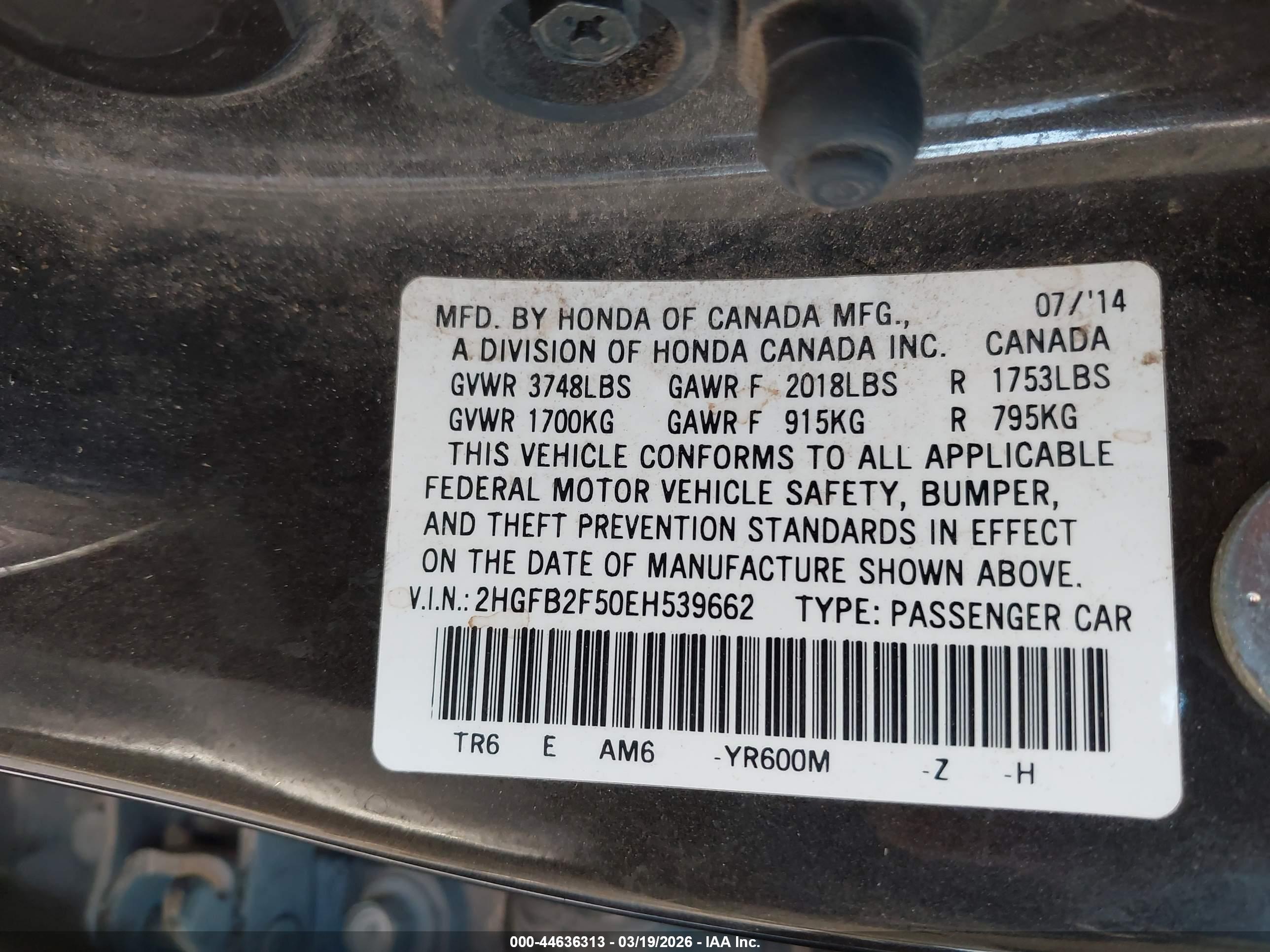 HONDA CIVIC image 9