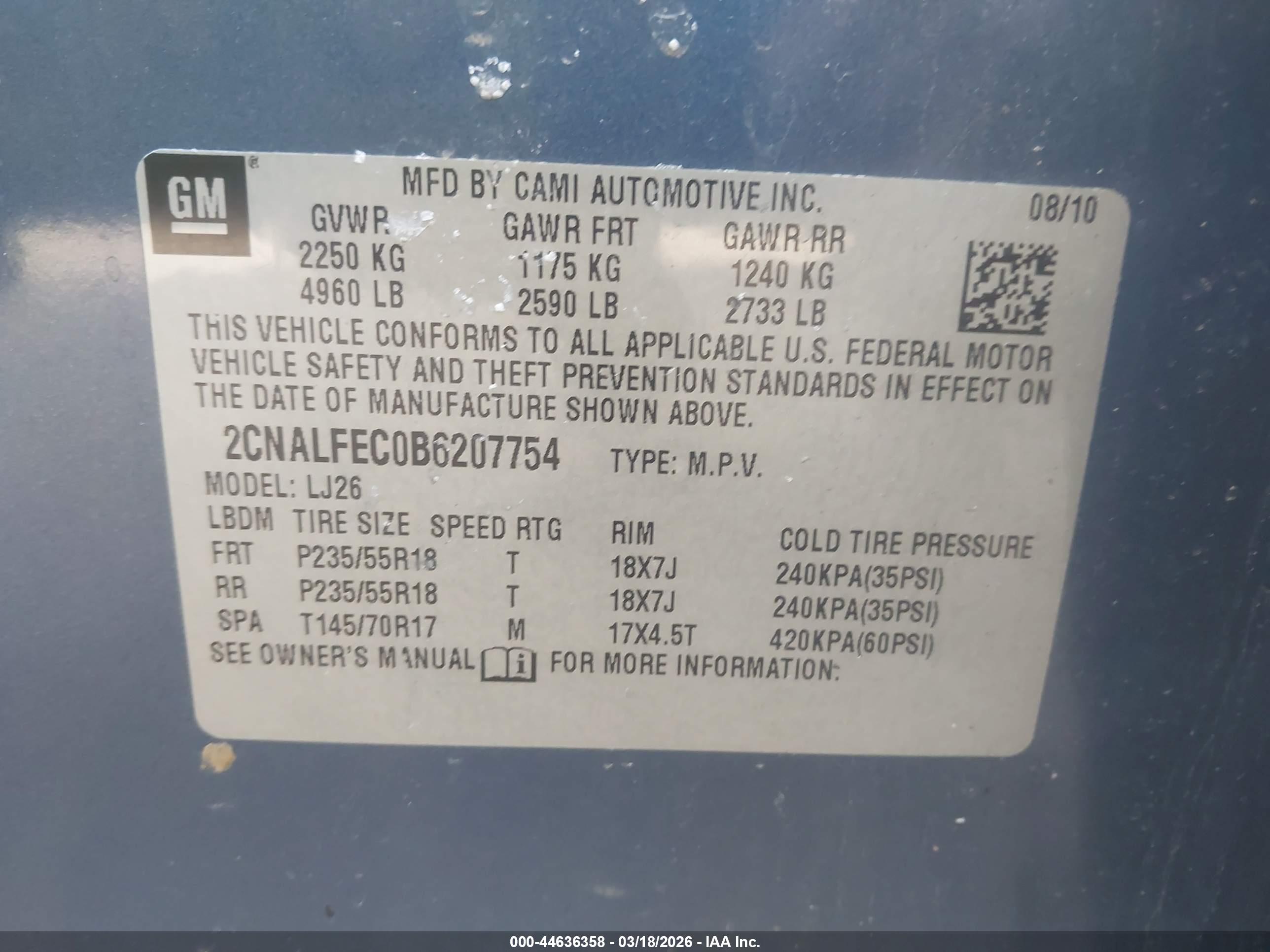 CHEVROLET EQUINOX image 9