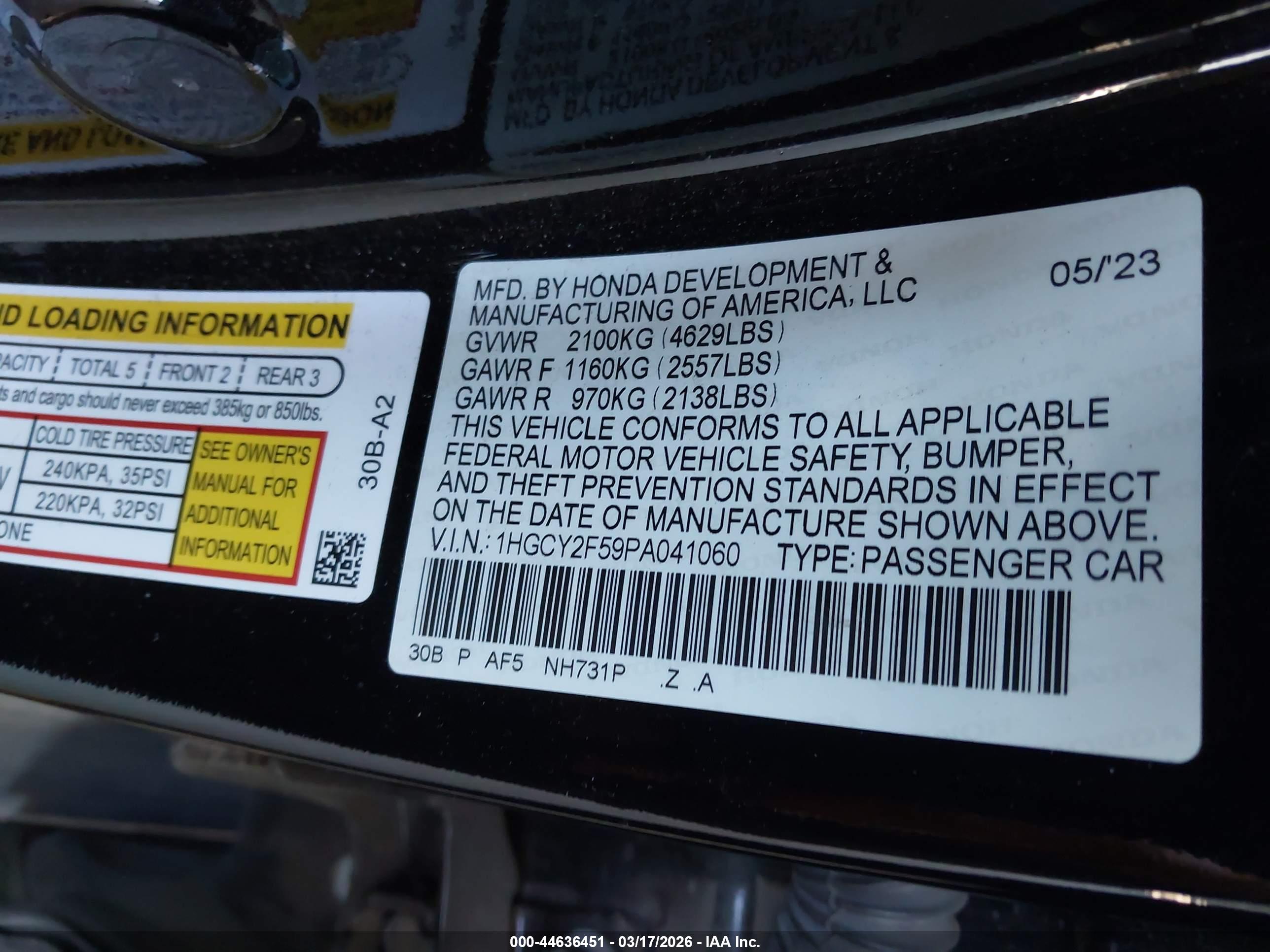 HONDA ACCORD image 9