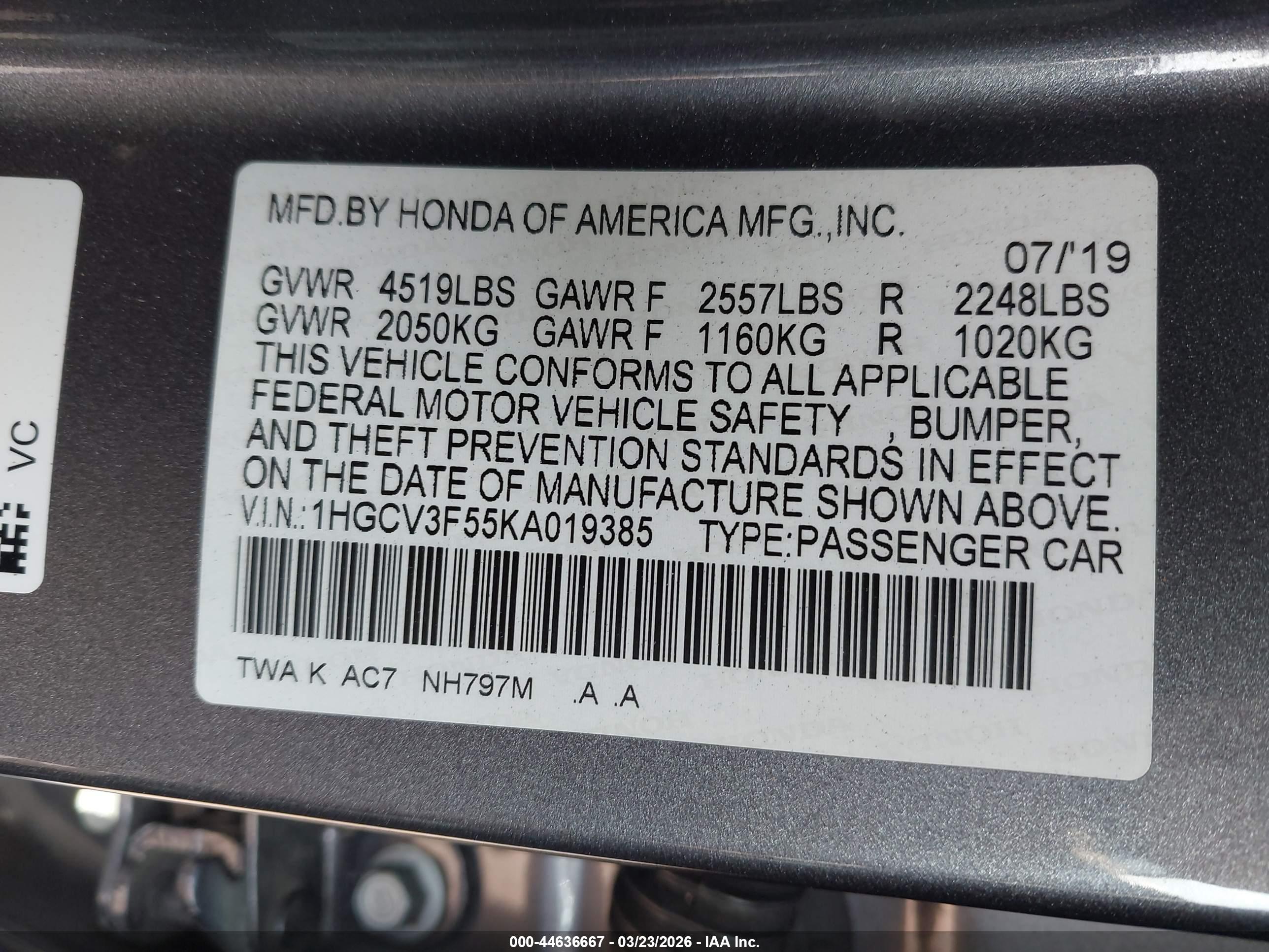 HONDA ACCORD image 9