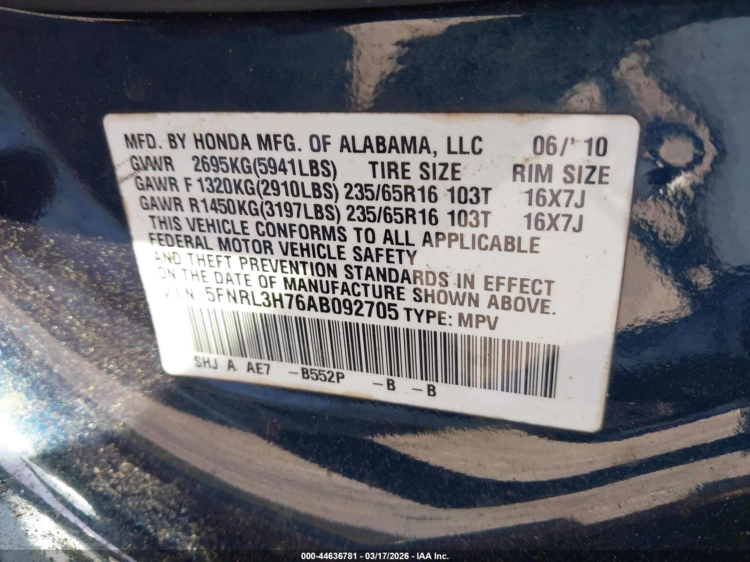 HONDA ODYSSEY image 9