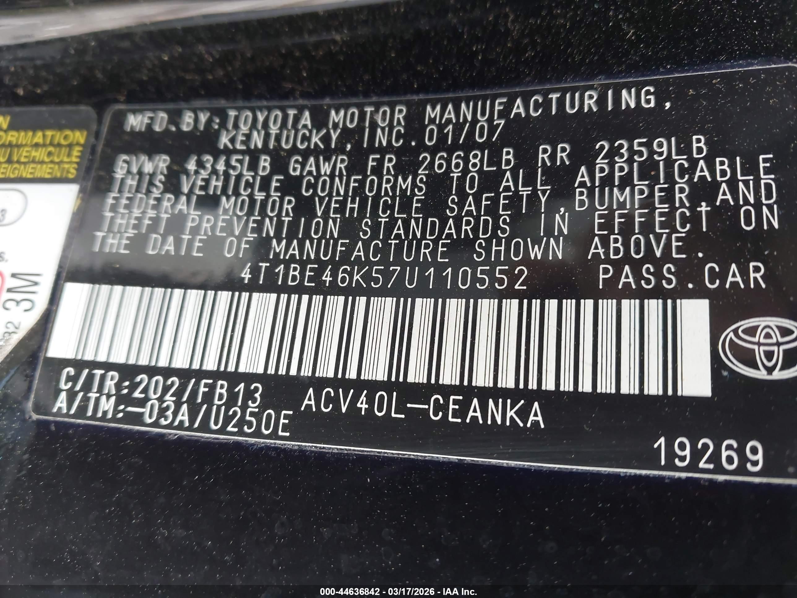 TOYOTA CAMRY image 9