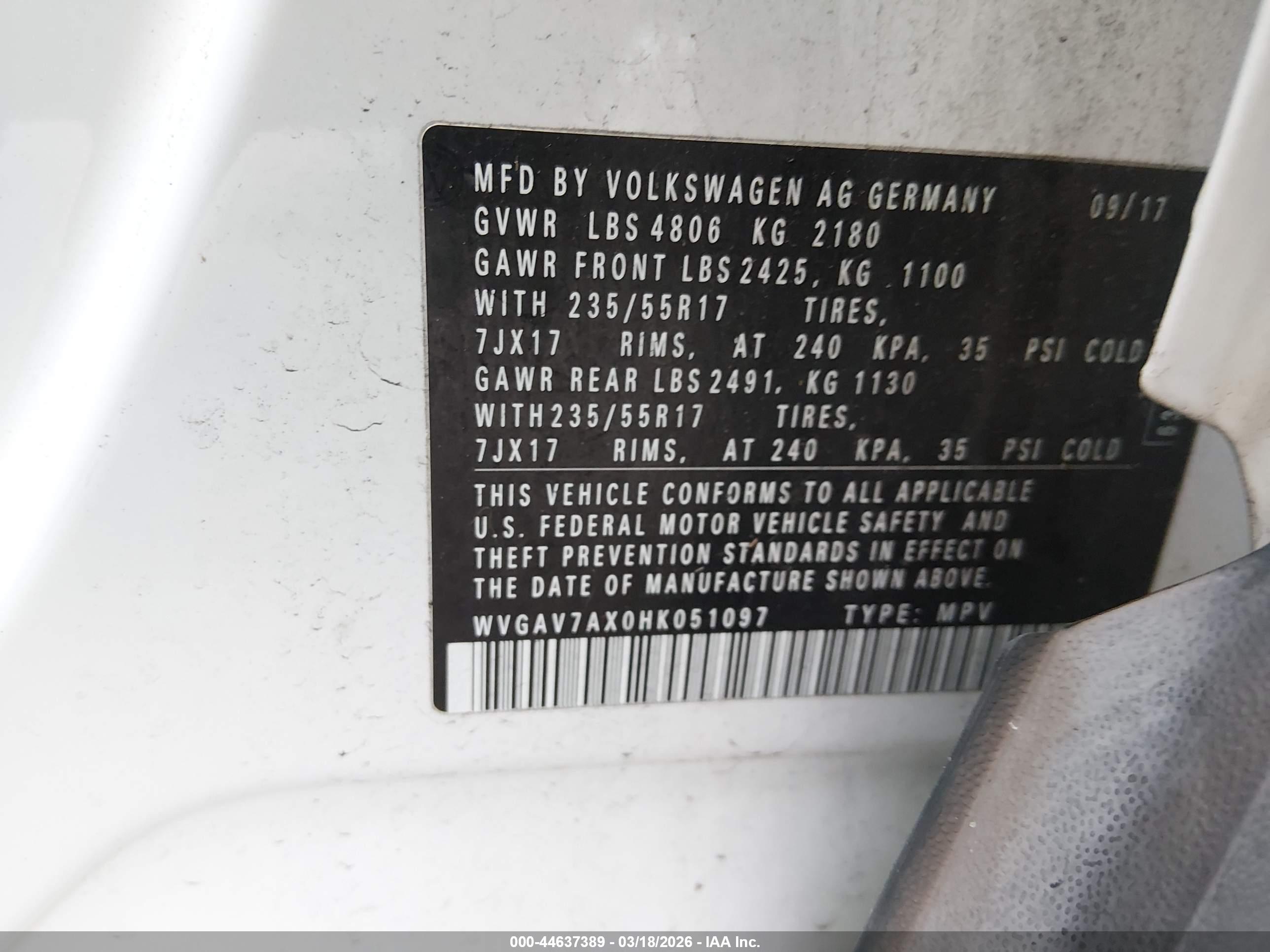VOLKSWAGEN TIGUAN image 9