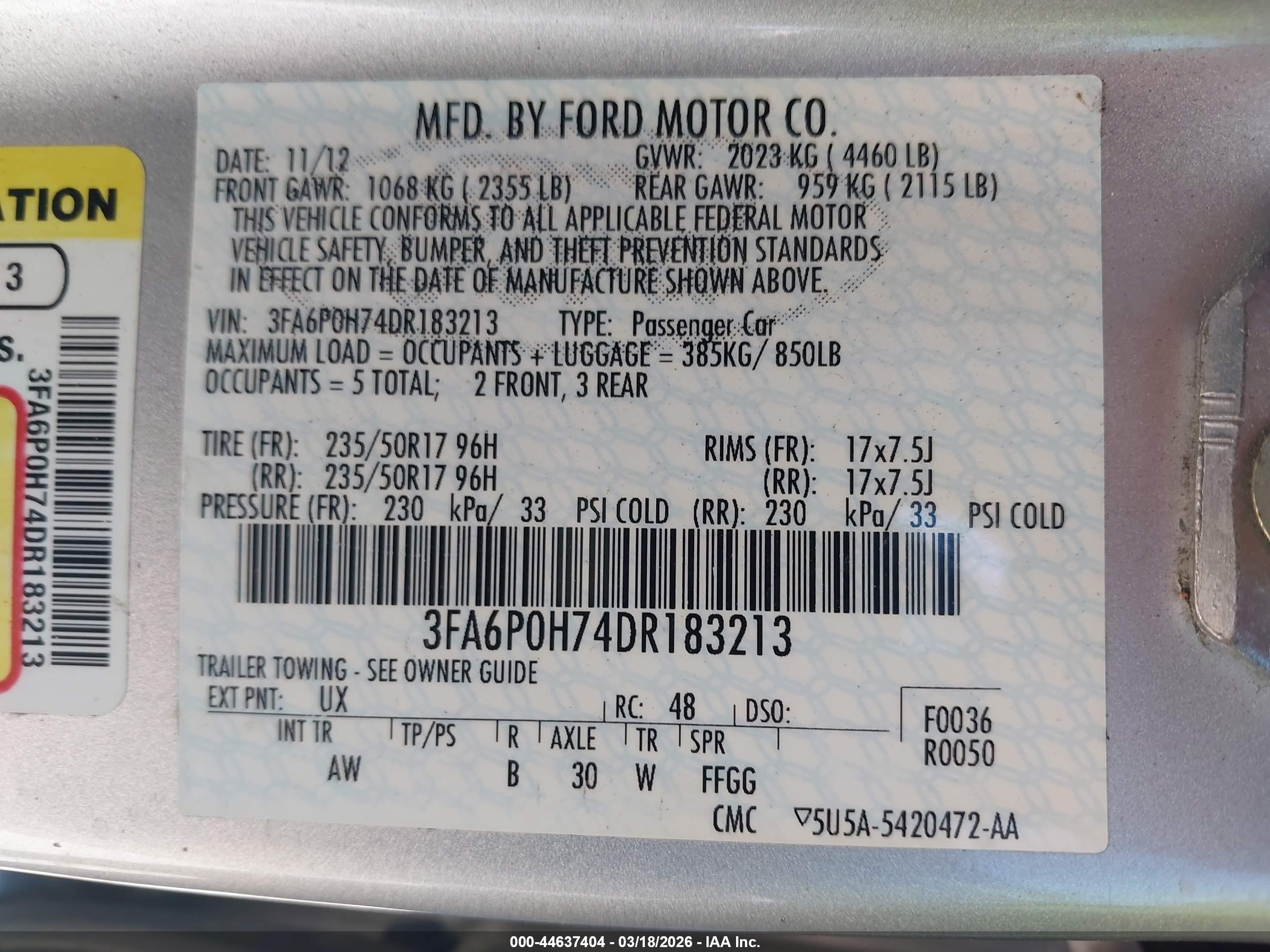 FORD FUSION image 9