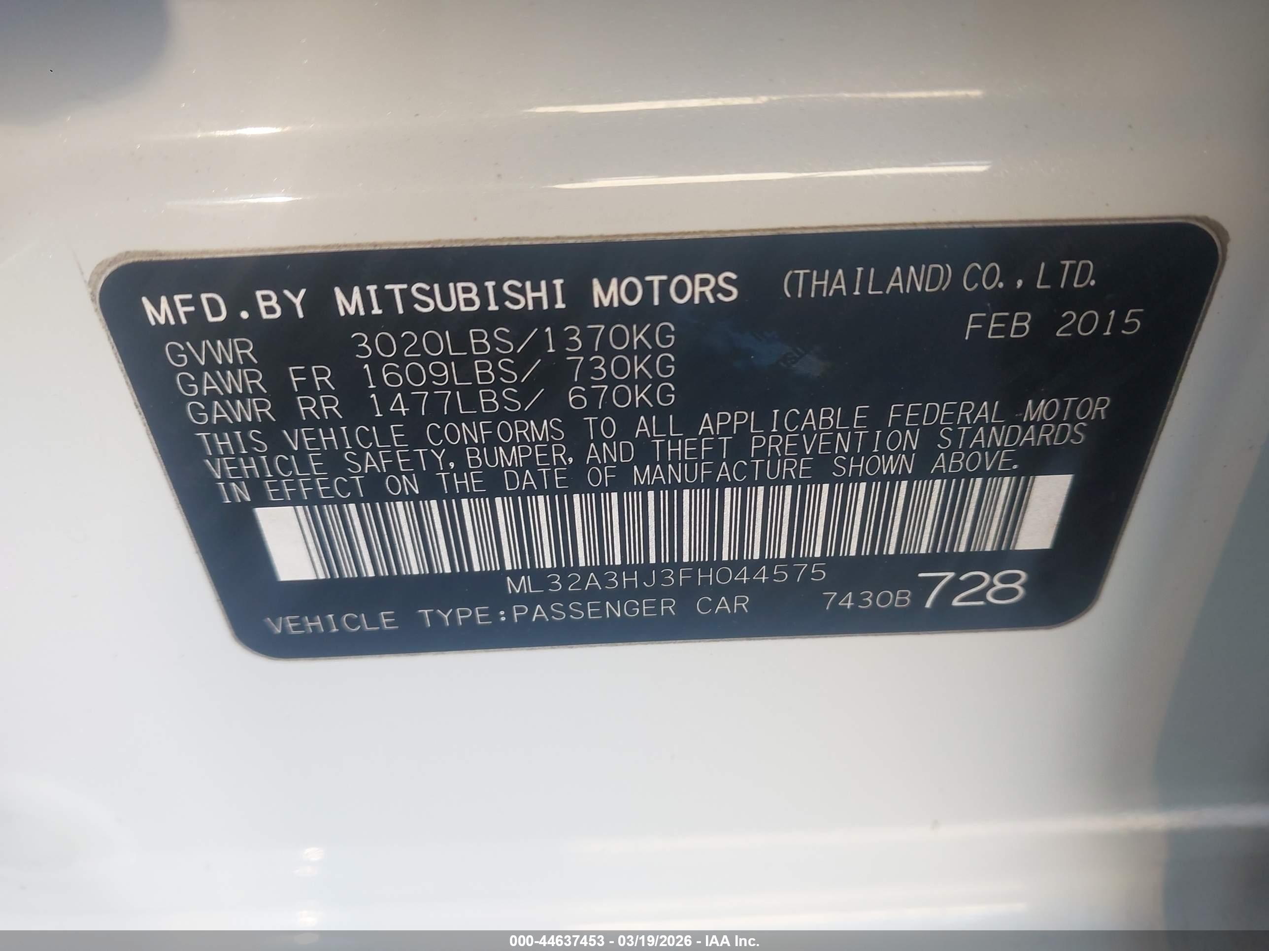 MITSUBISHI MIRAGE image 9
