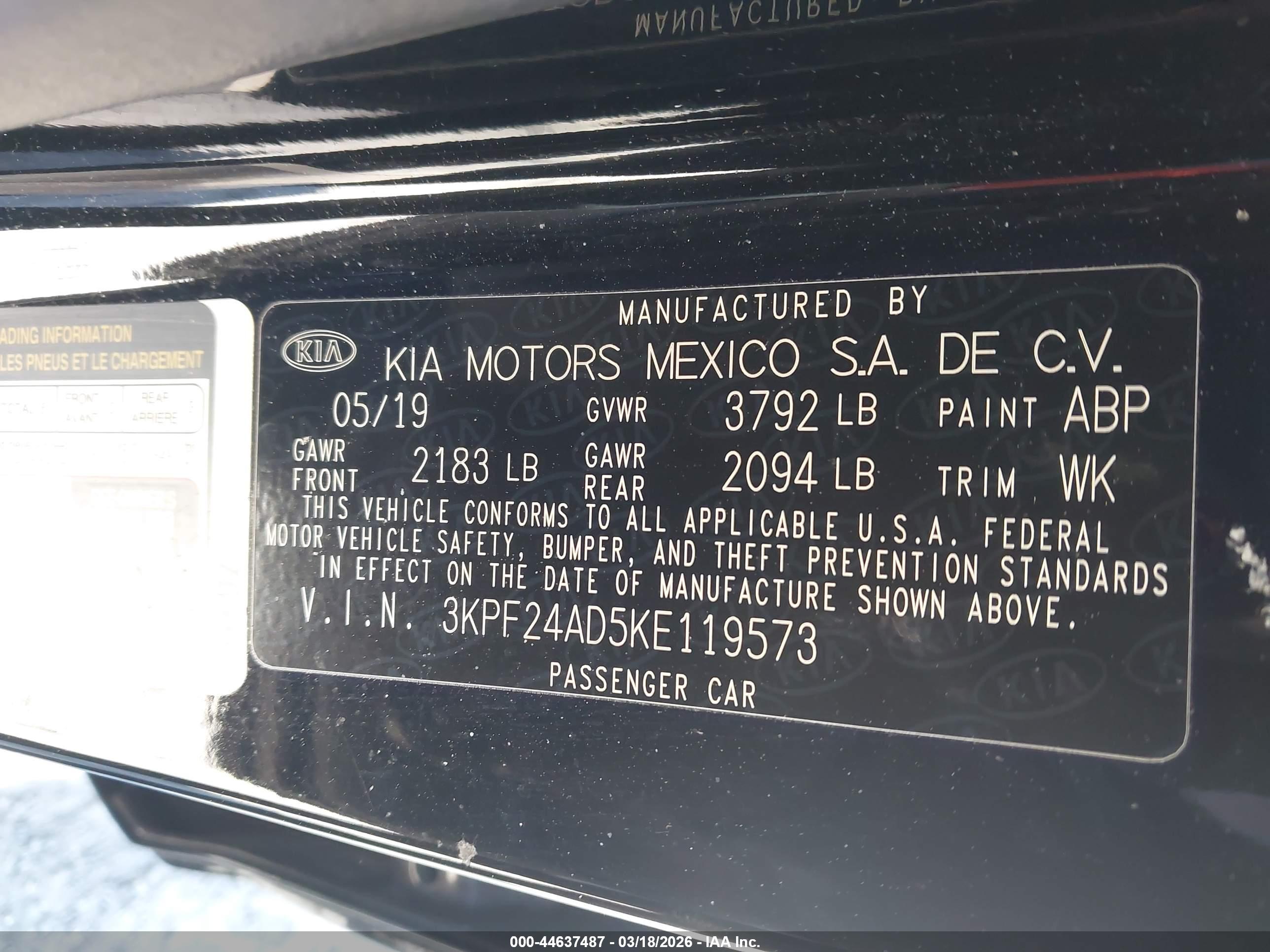 KIA FORTE image 9