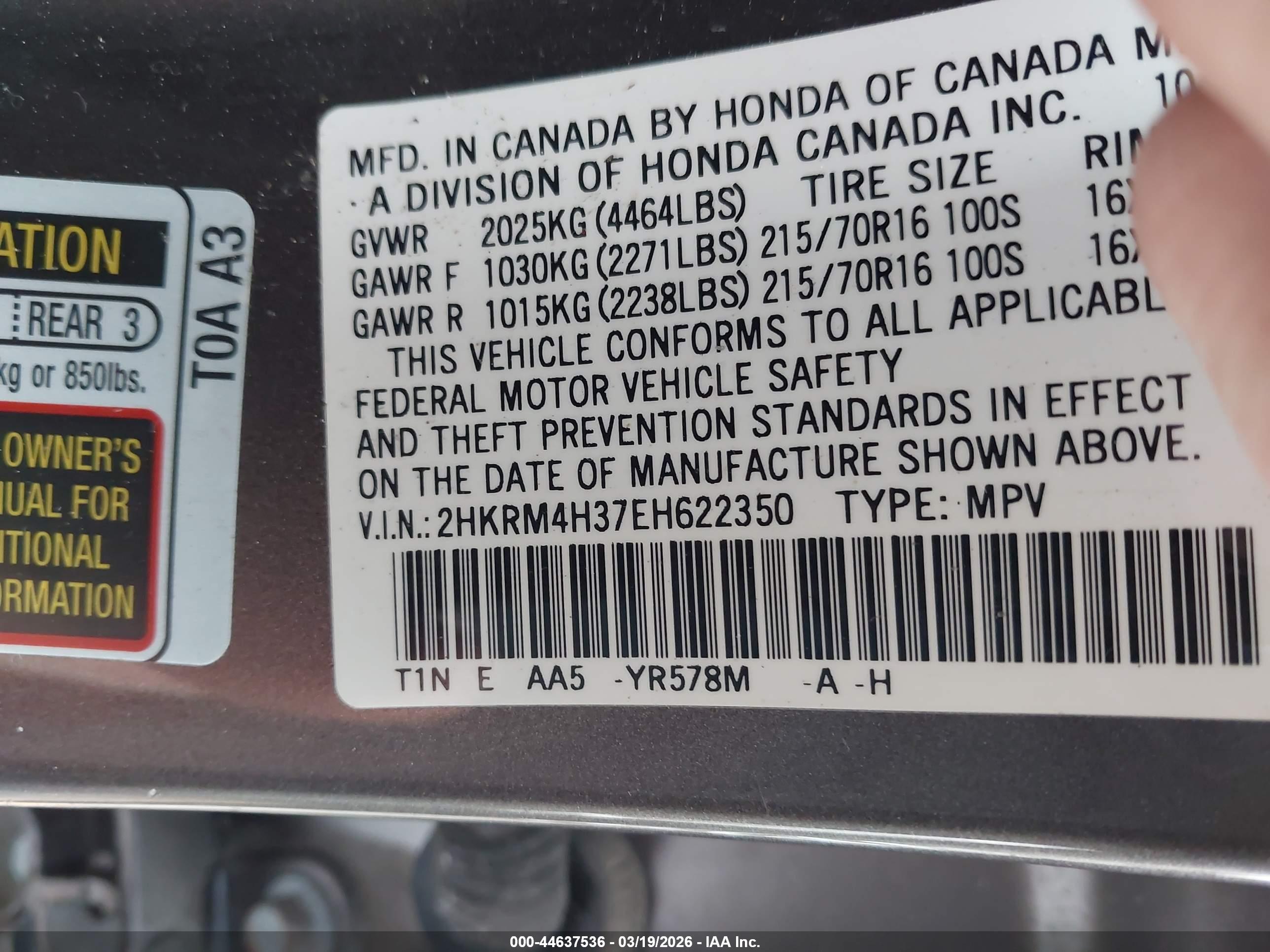 HONDA CR-V image 9