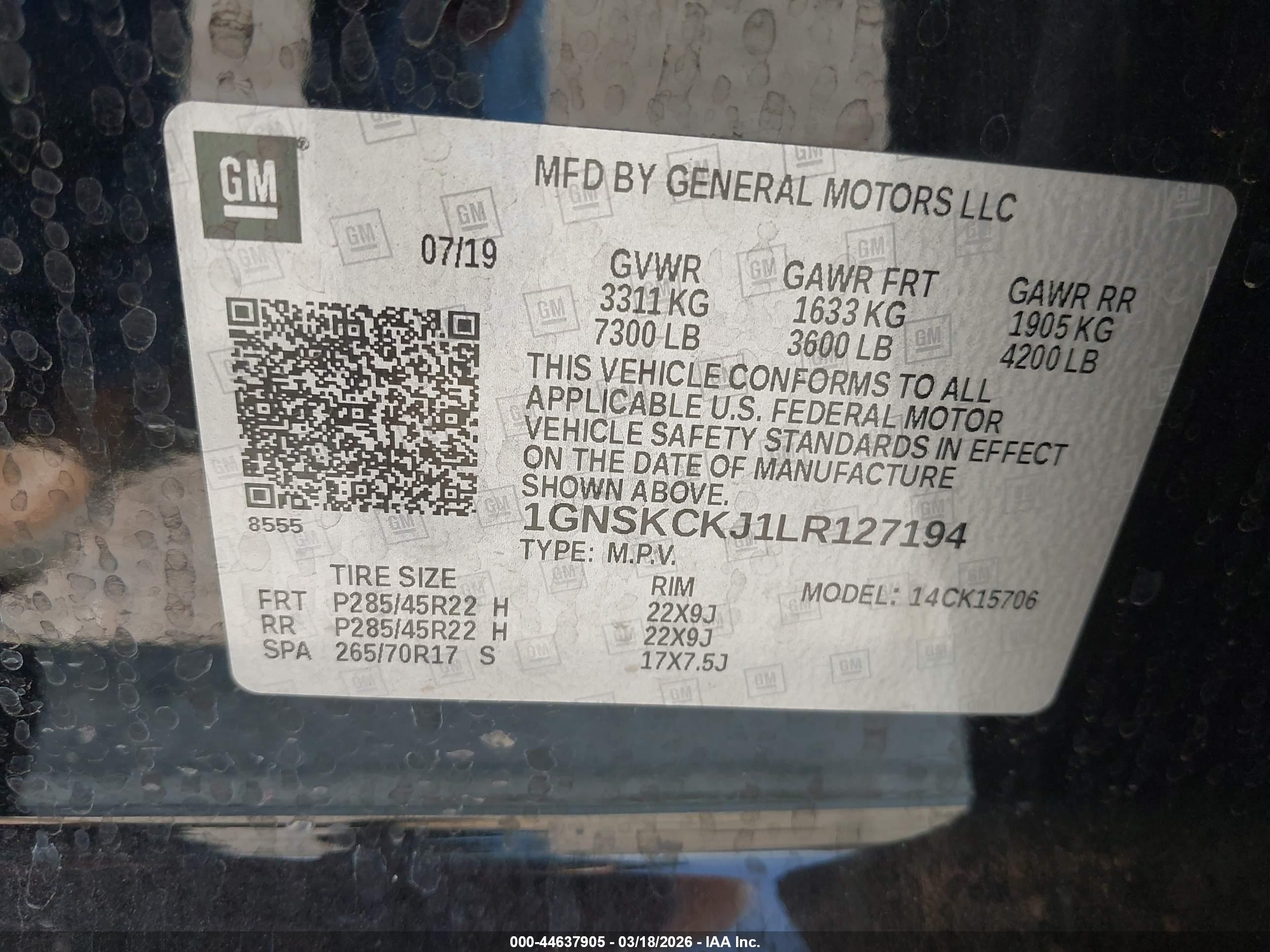 CHEVROLET TAHOE image 9