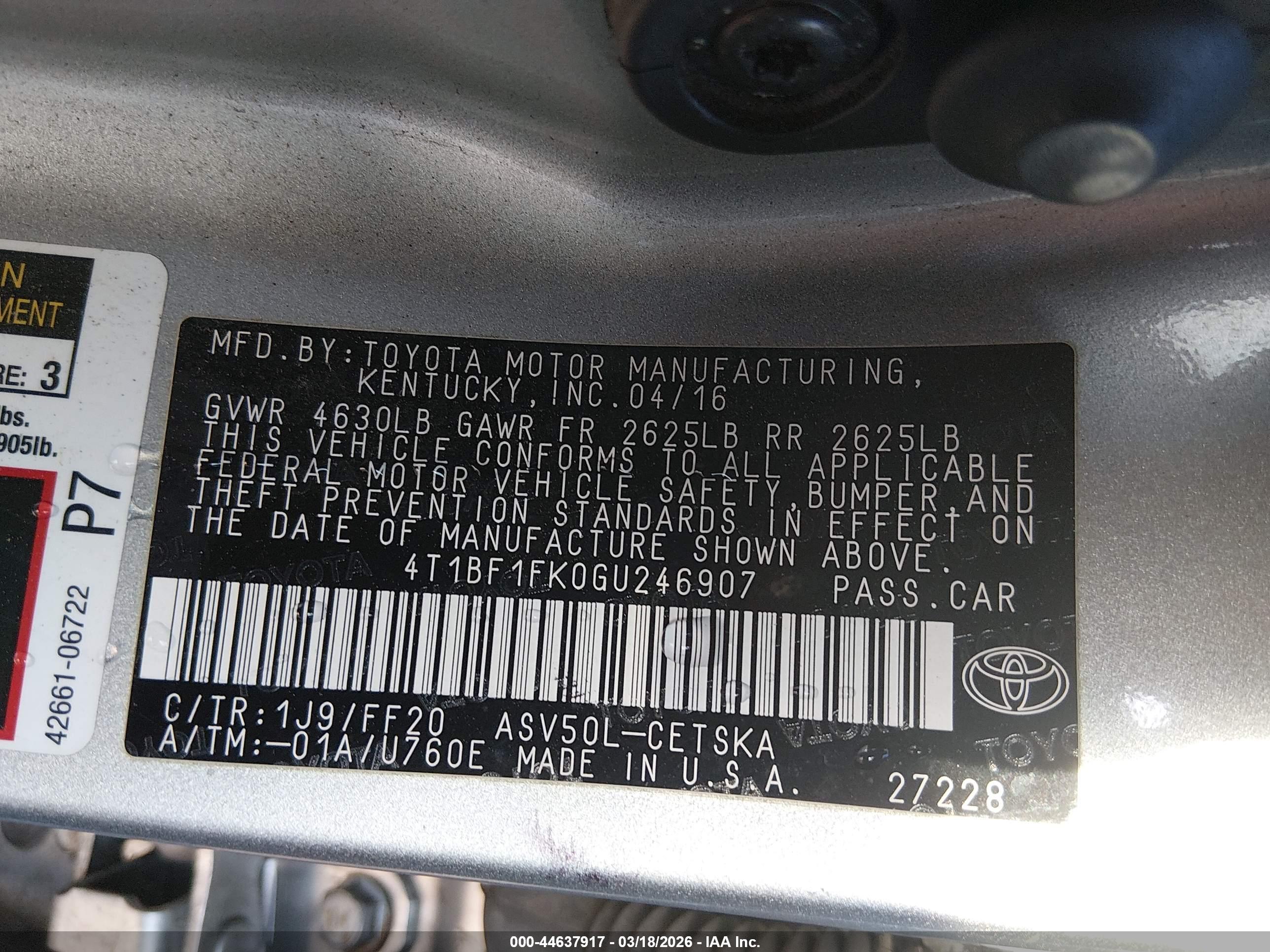 TOYOTA CAMRY image 9