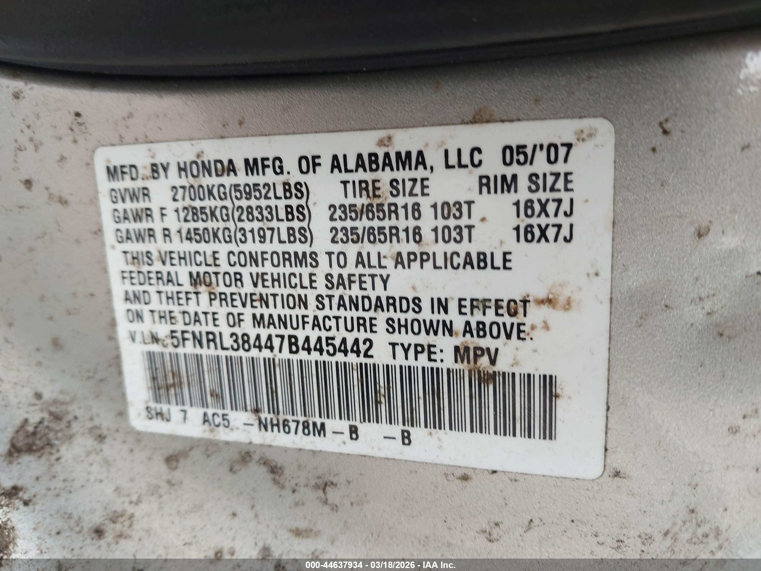 HONDA ODYSSEY image 9