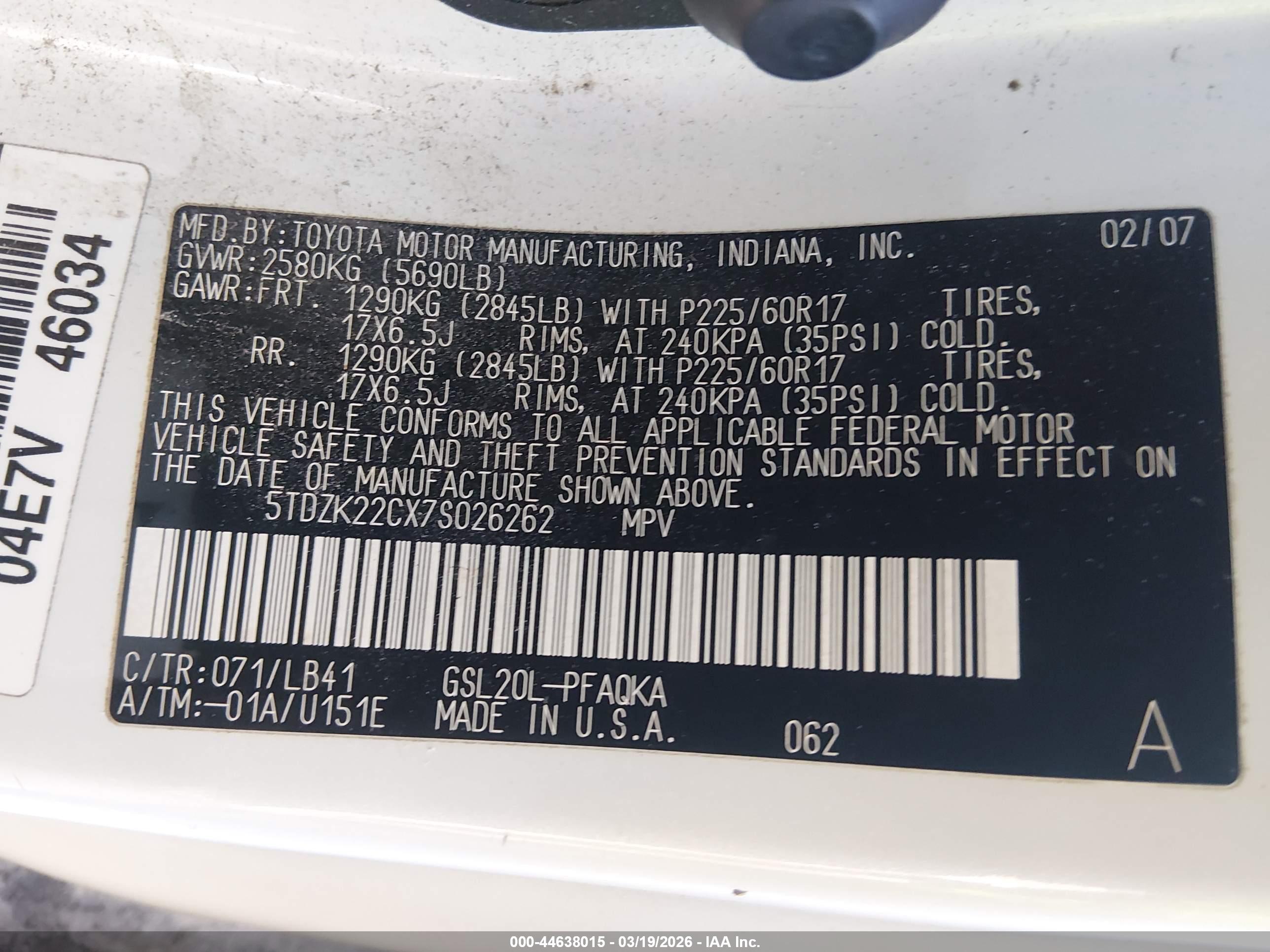 TOYOTA SIENNA image 9
