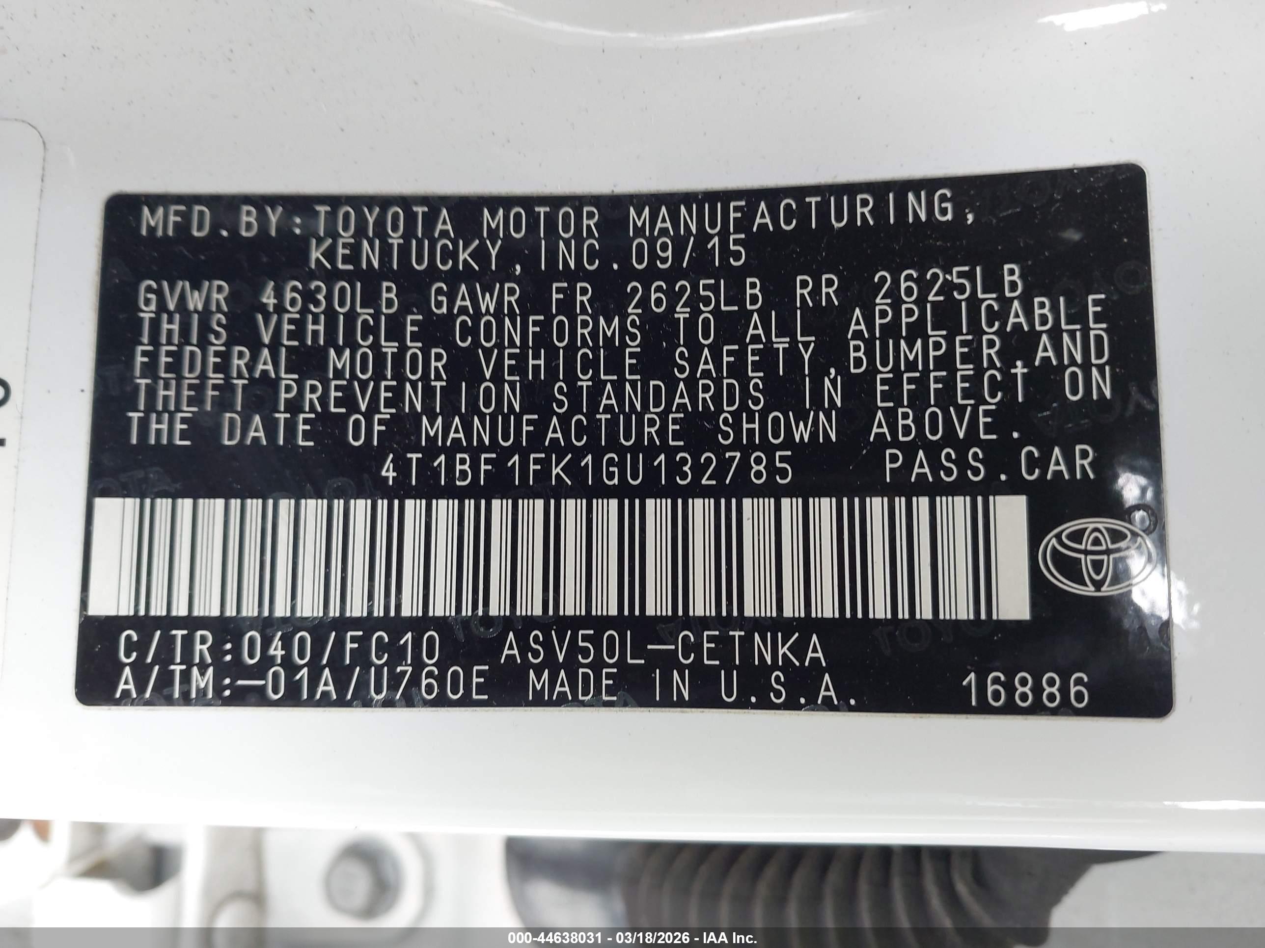 TOYOTA CAMRY image 9