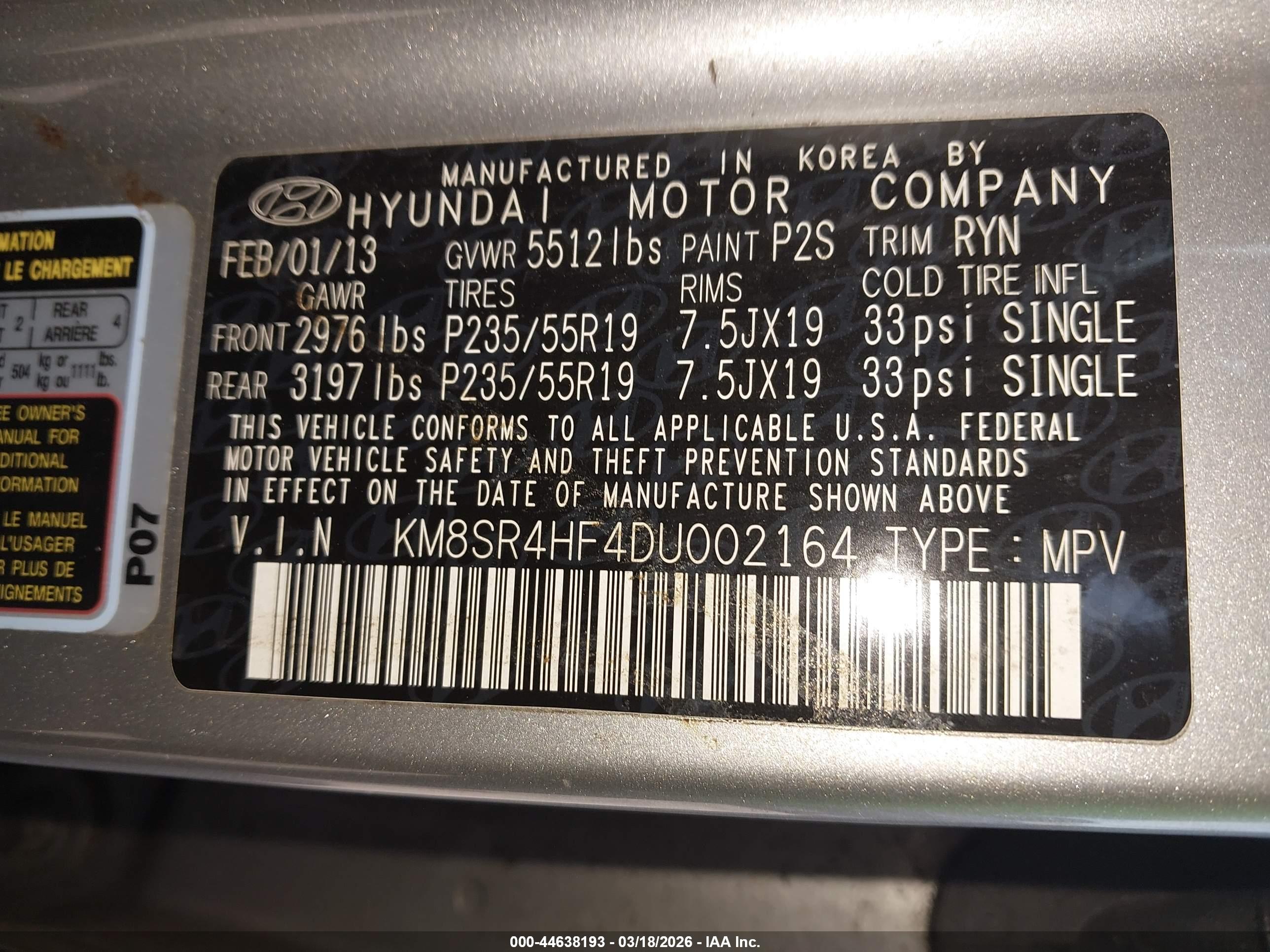HYUNDAI SANTA image 9