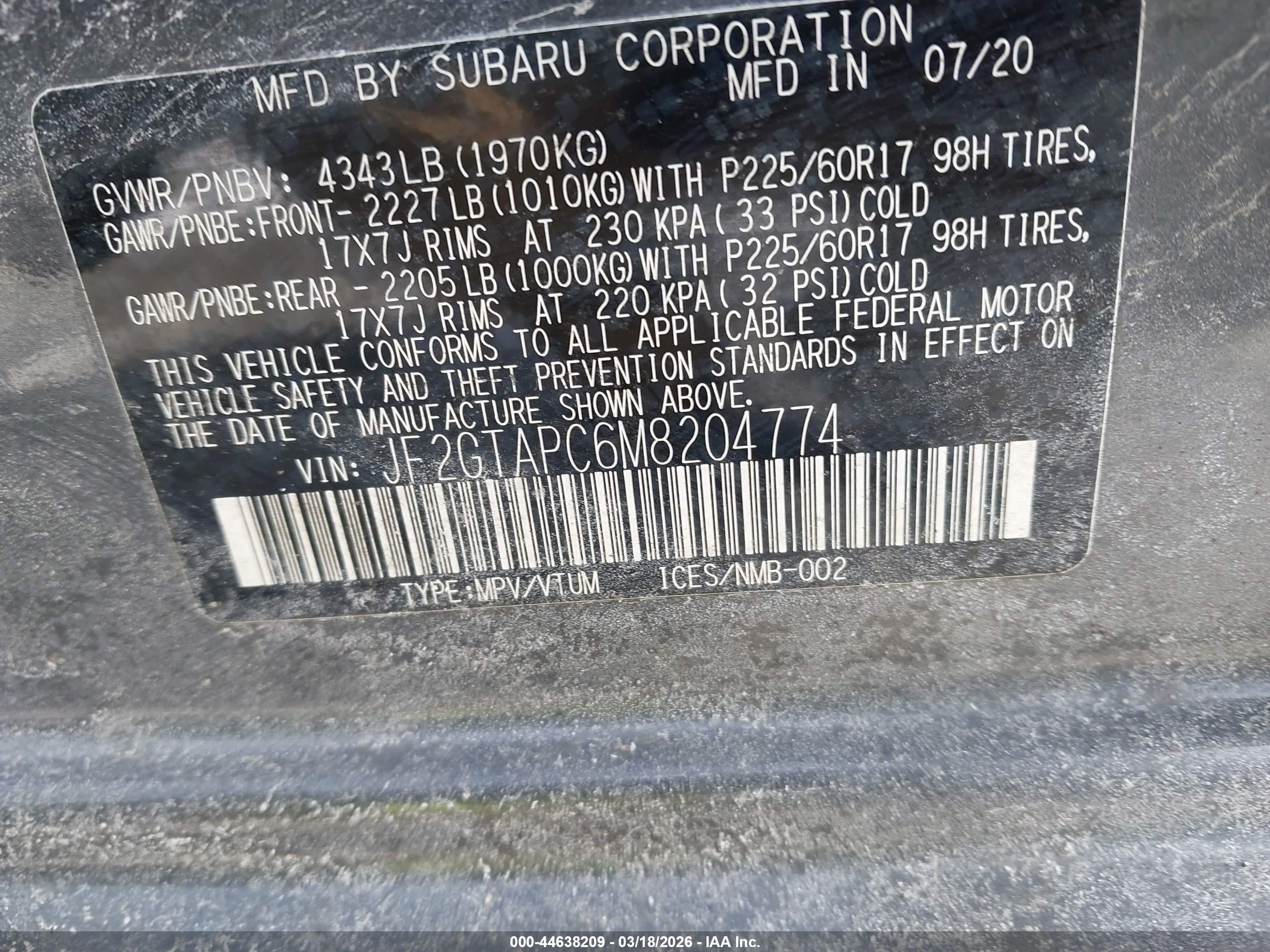 SUBARU CROSSTREK image 9
