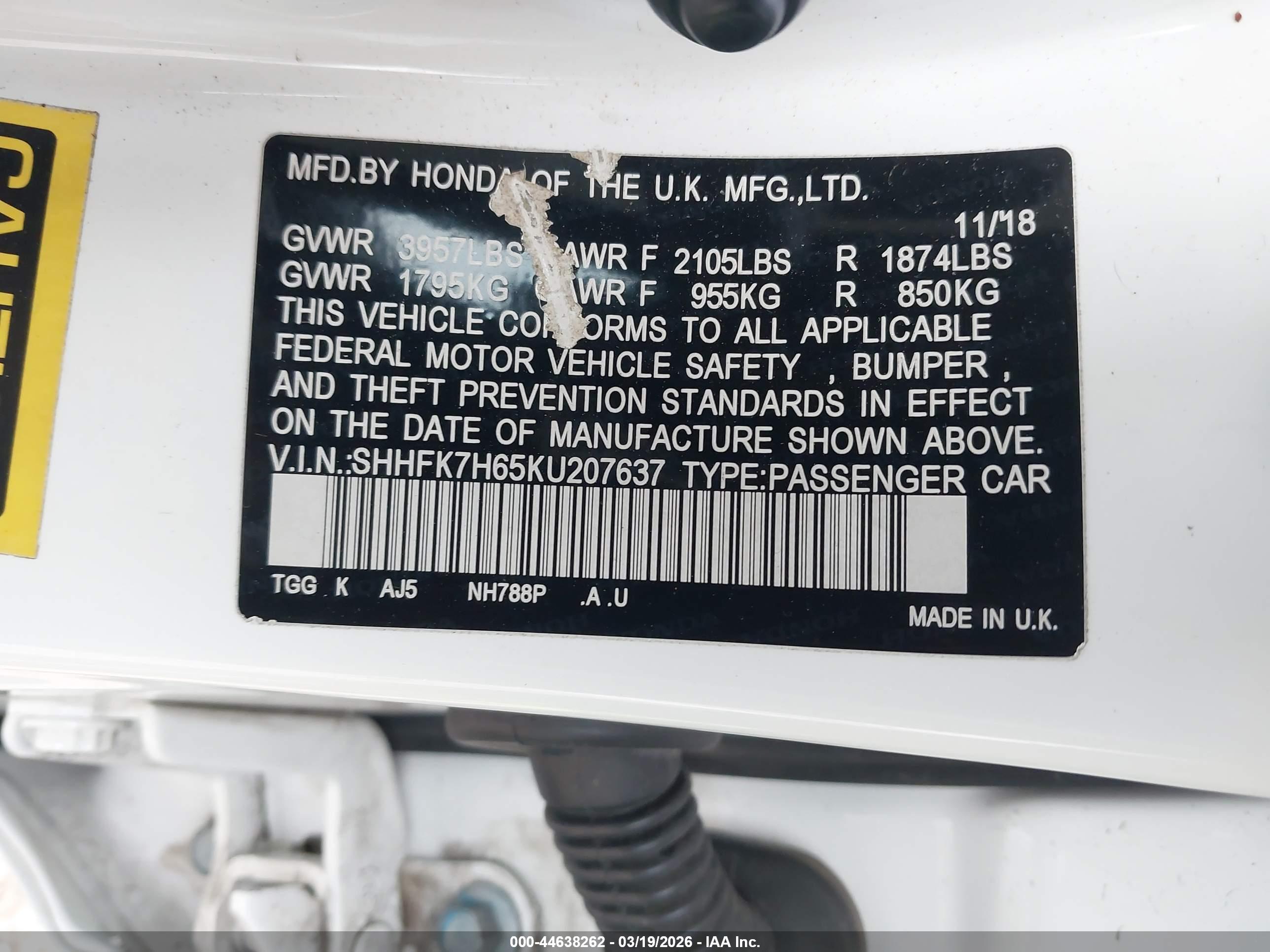 HONDA CIVIC image 9