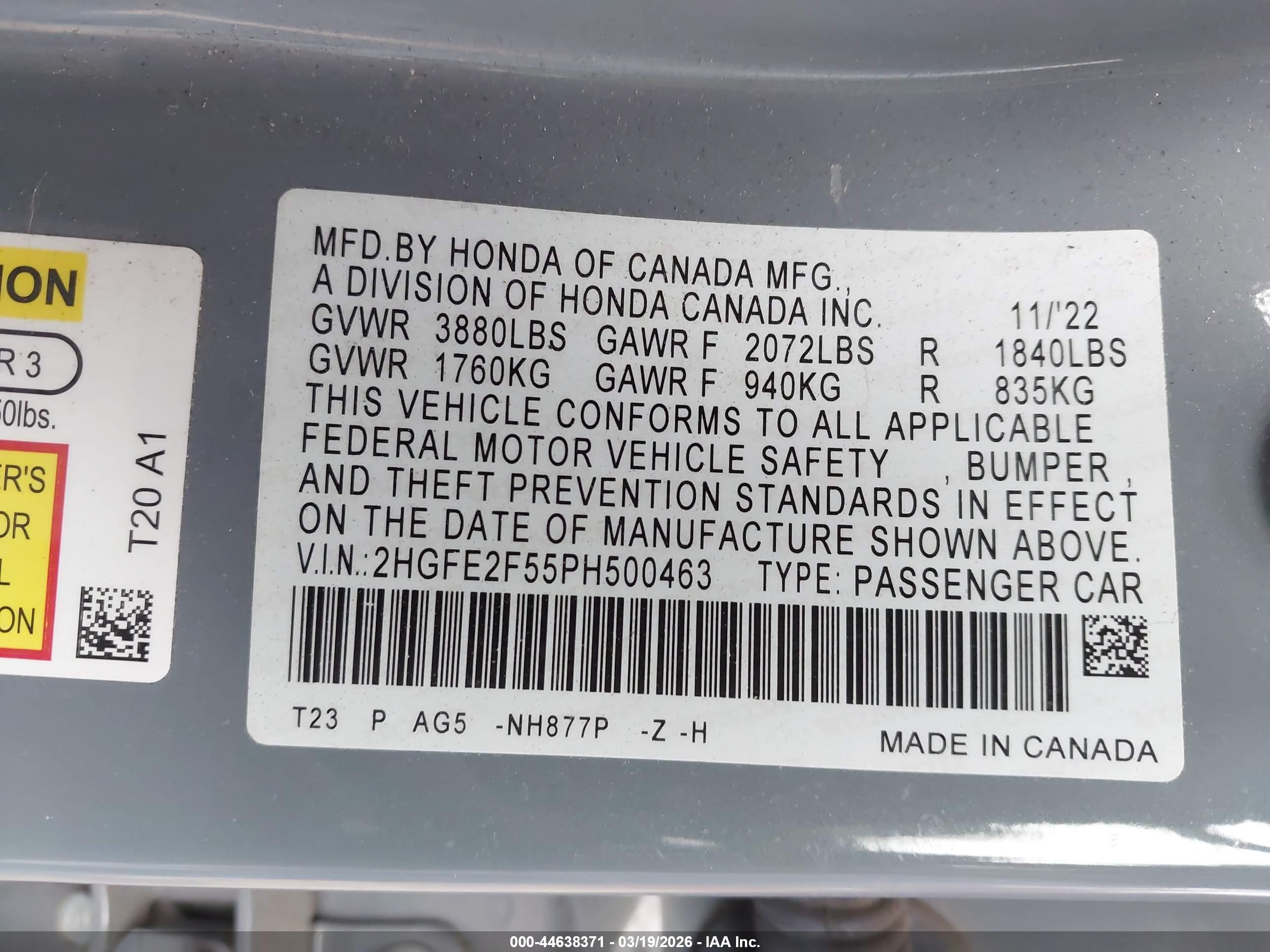 HONDA CIVIC image 9