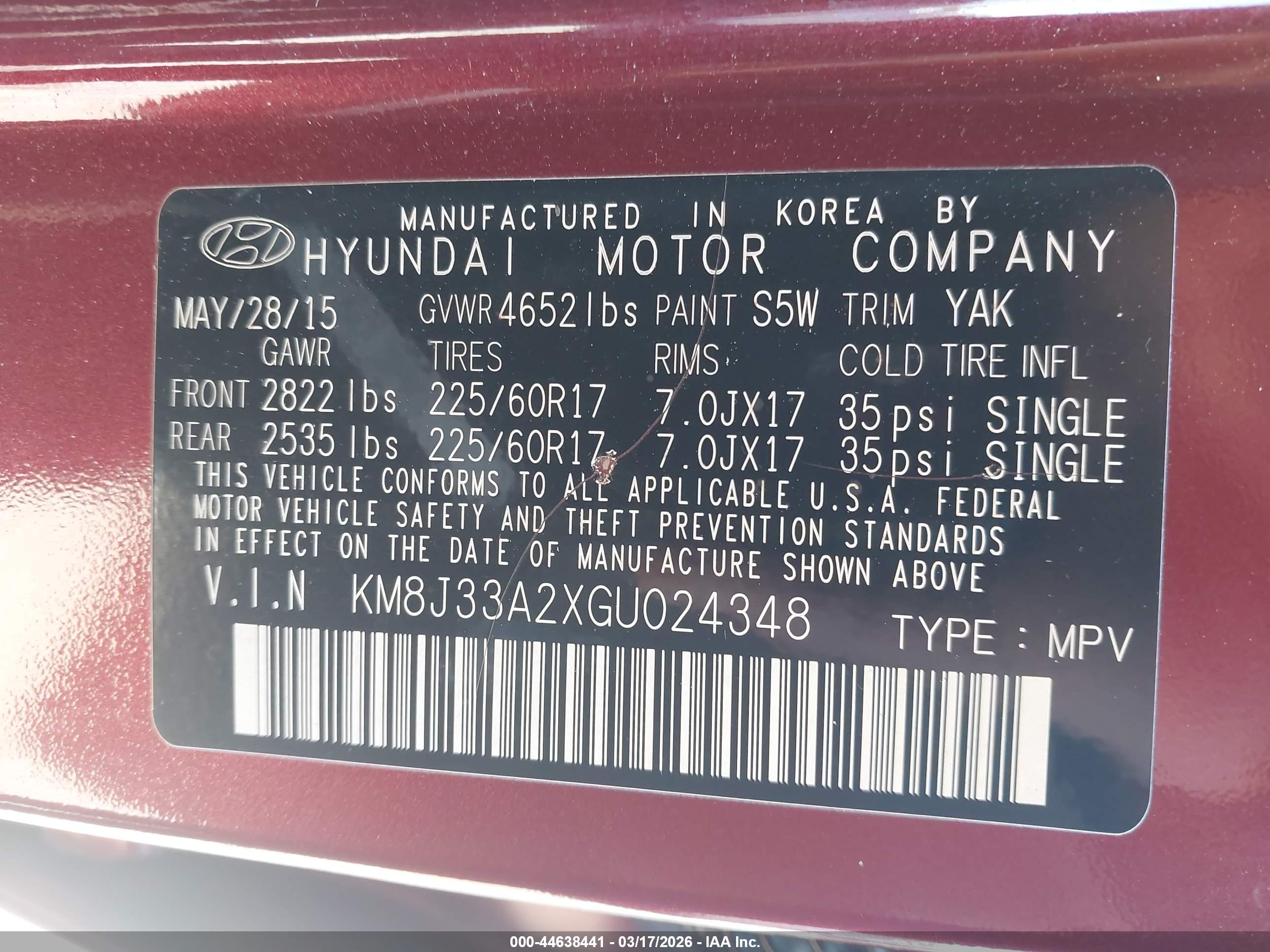HYUNDAI TUCSON image 9