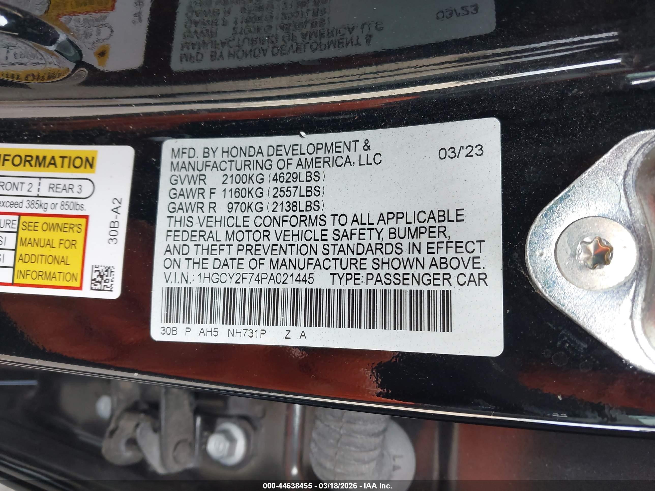 HONDA ACCORD image 9