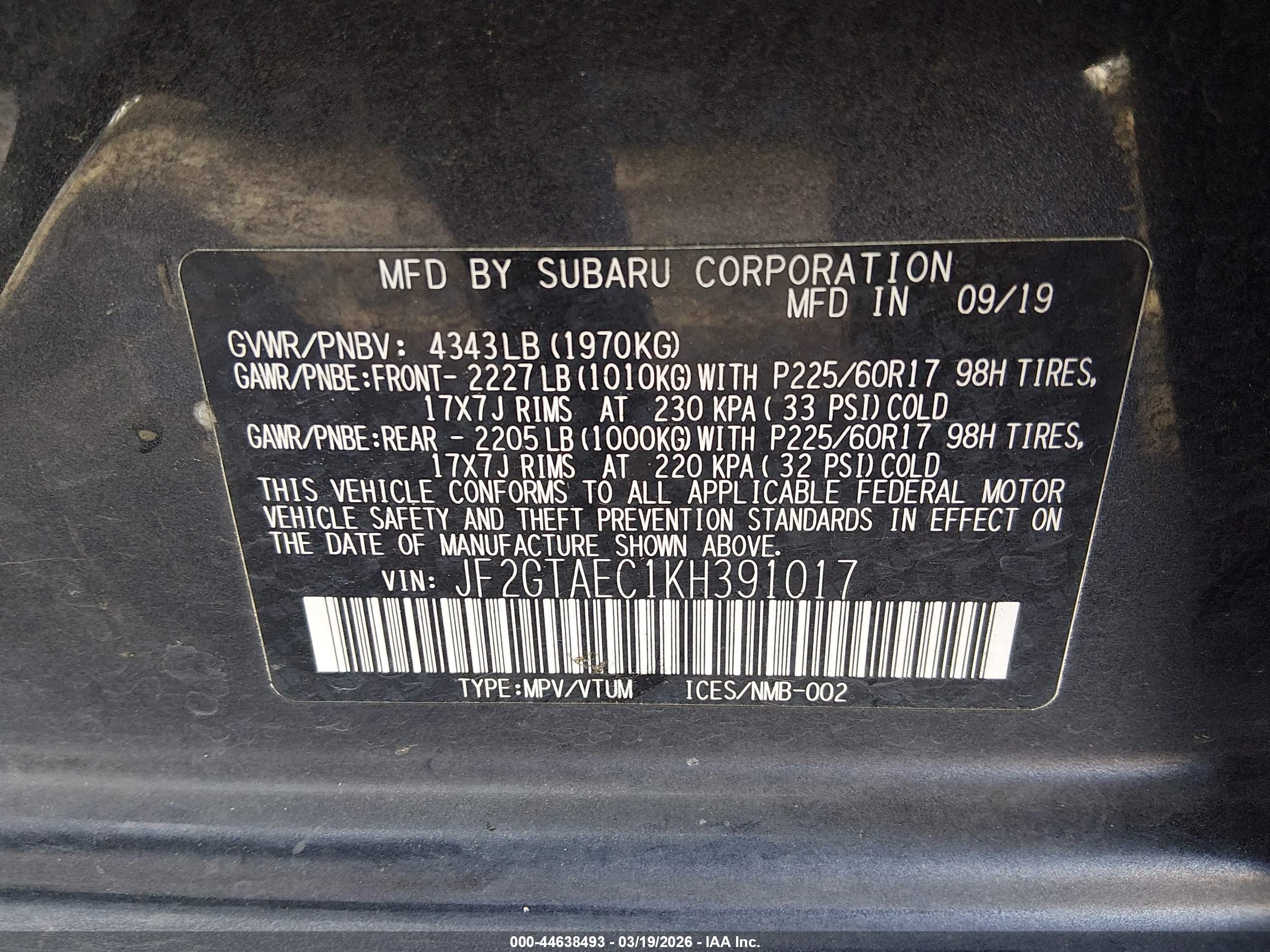 SUBARU CROSSTREK image 9