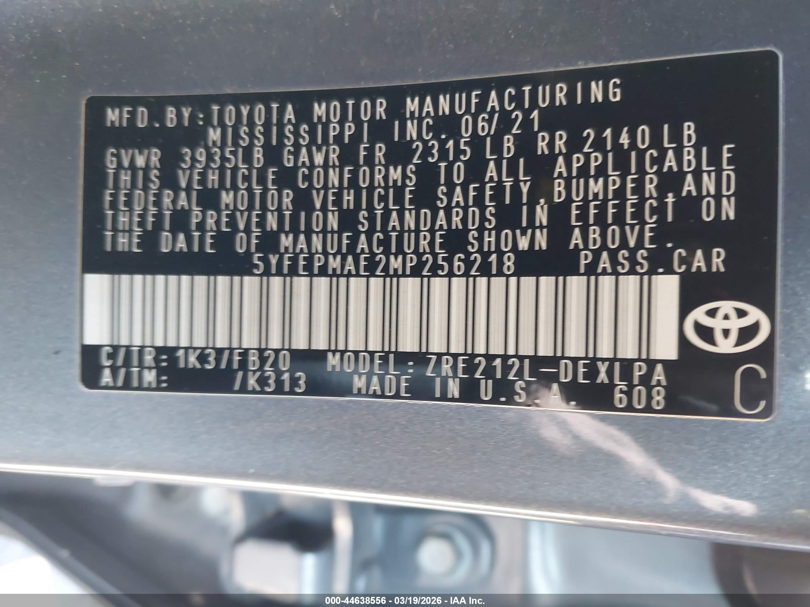 TOYOTA COROLLA image 9