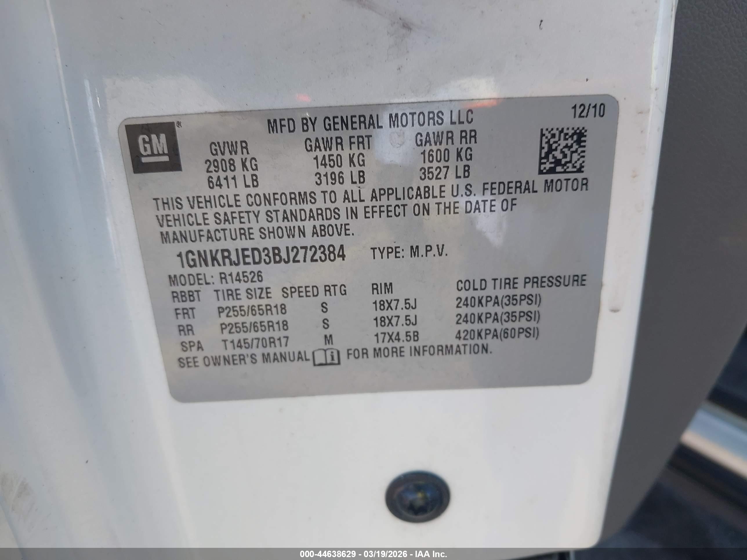 CHEVROLET TRAVERSE image 9