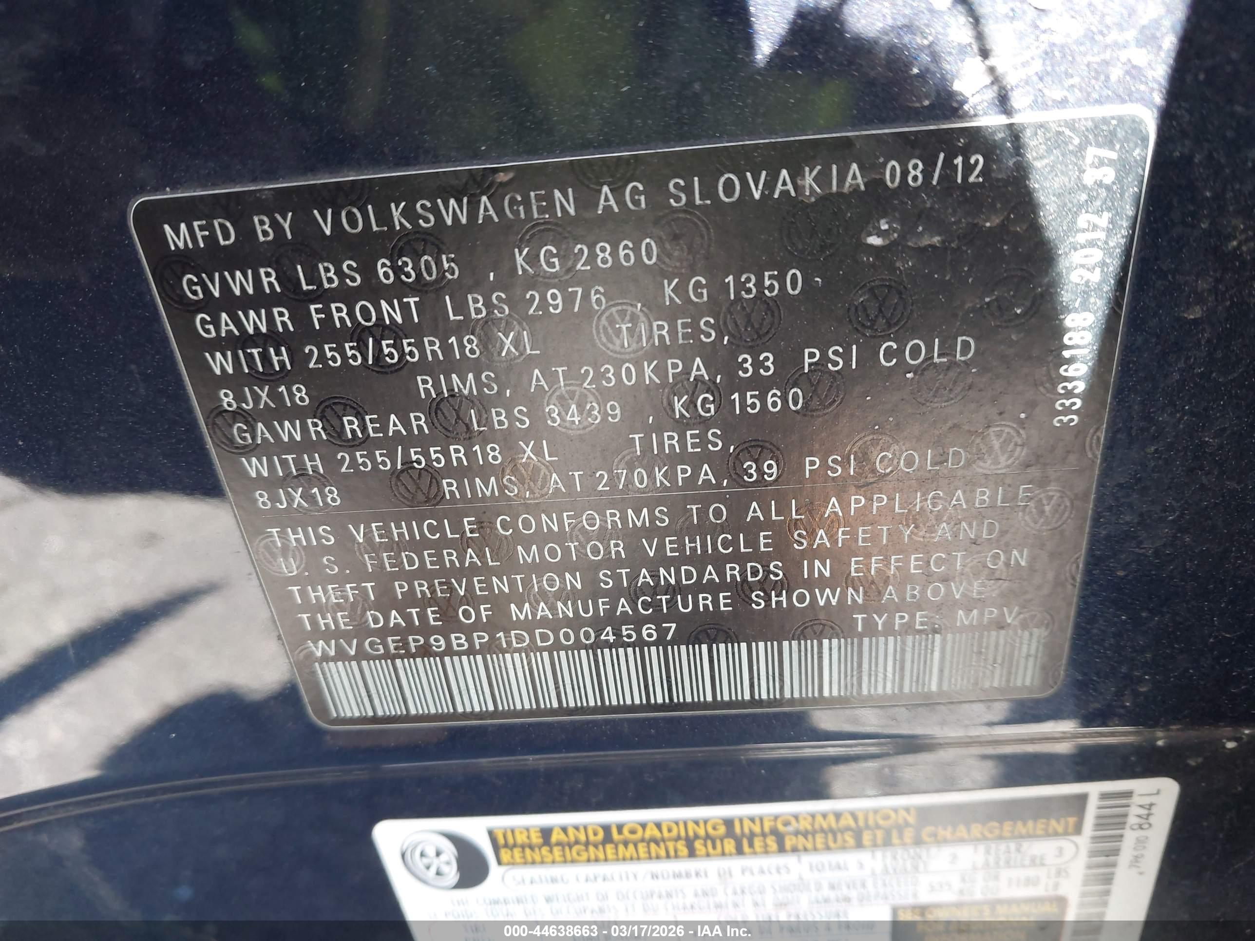 VOLKSWAGEN TOUAREG image 9