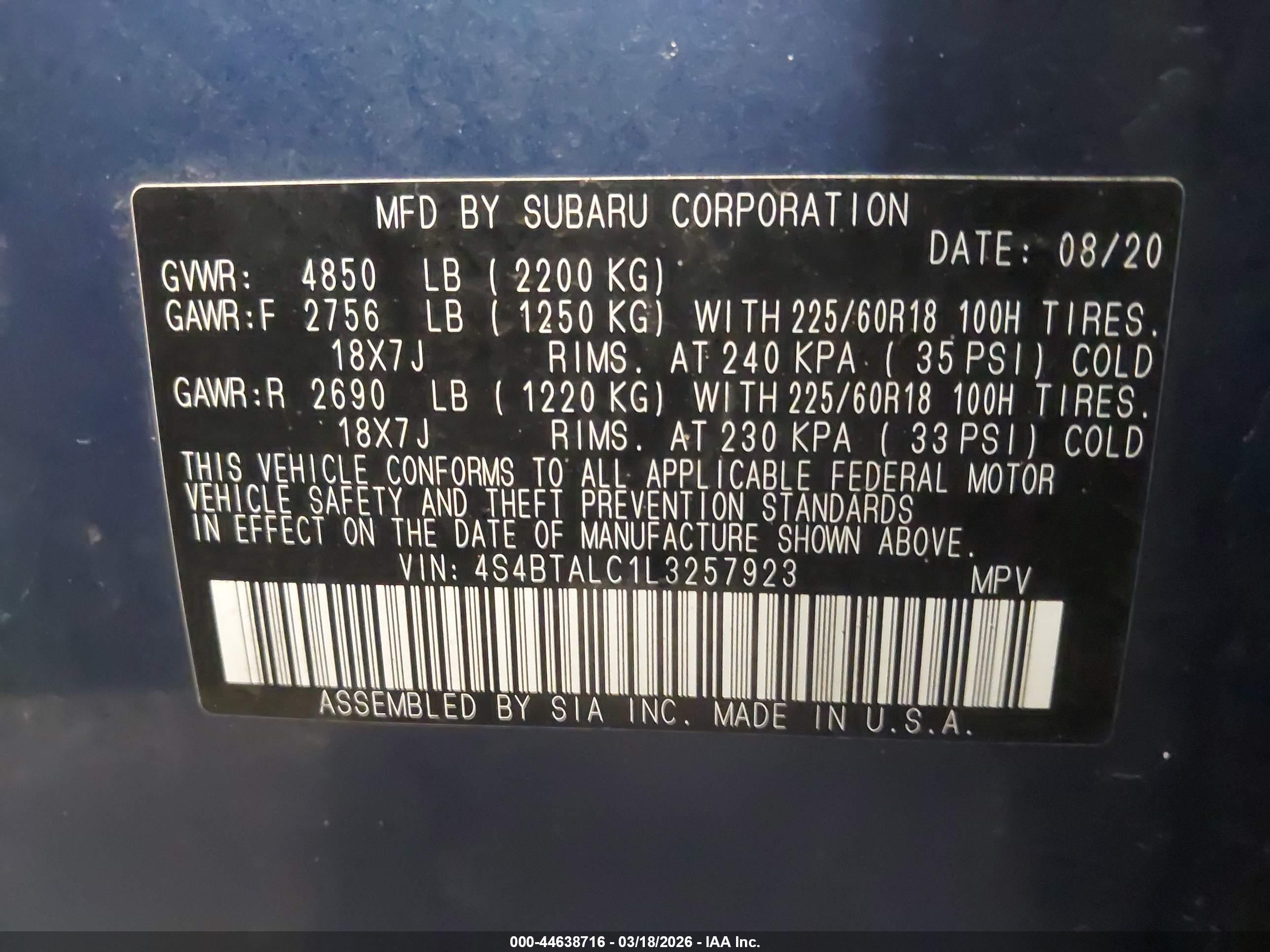 SUBARU OUTBACK image 9