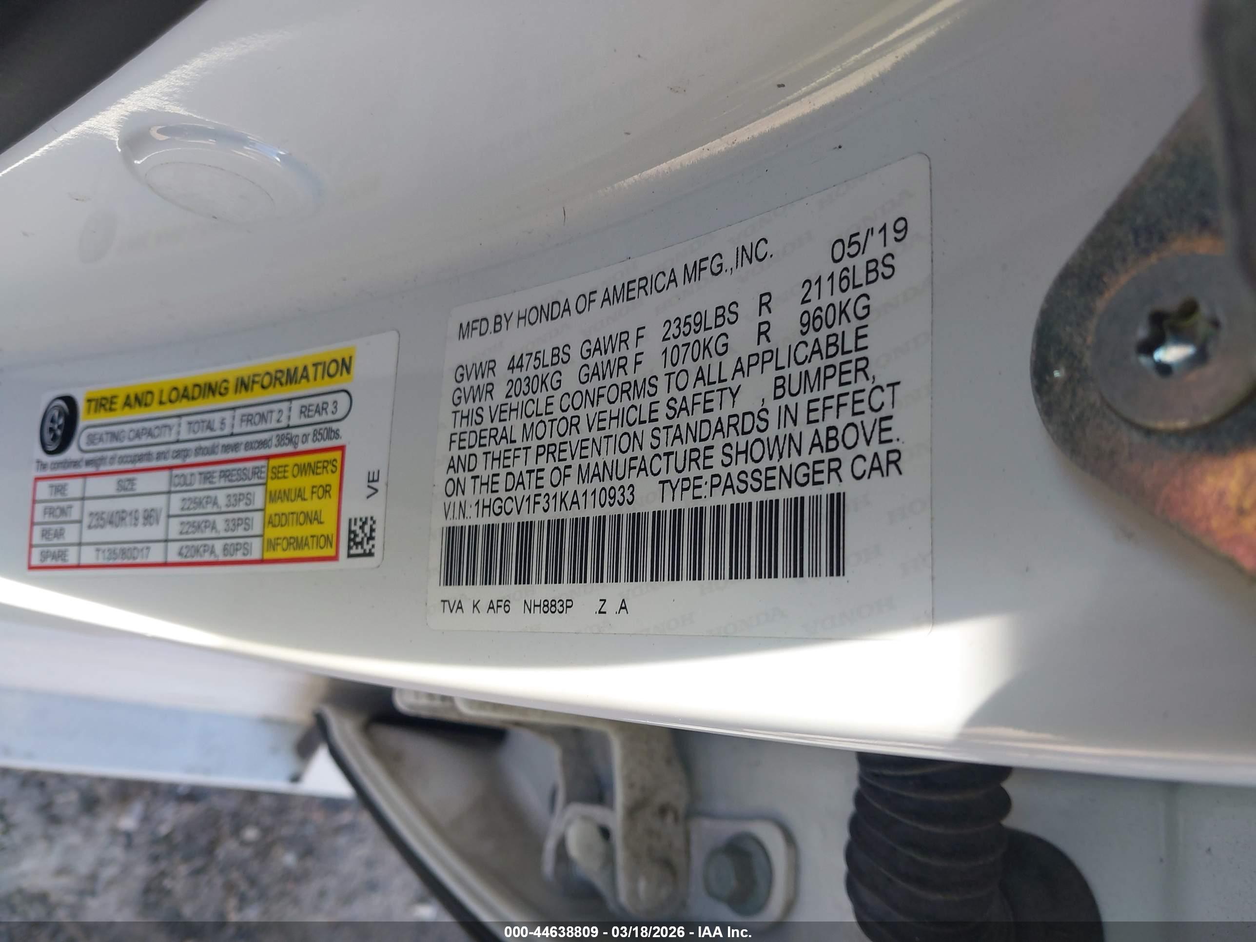 HONDA ACCORD image 9