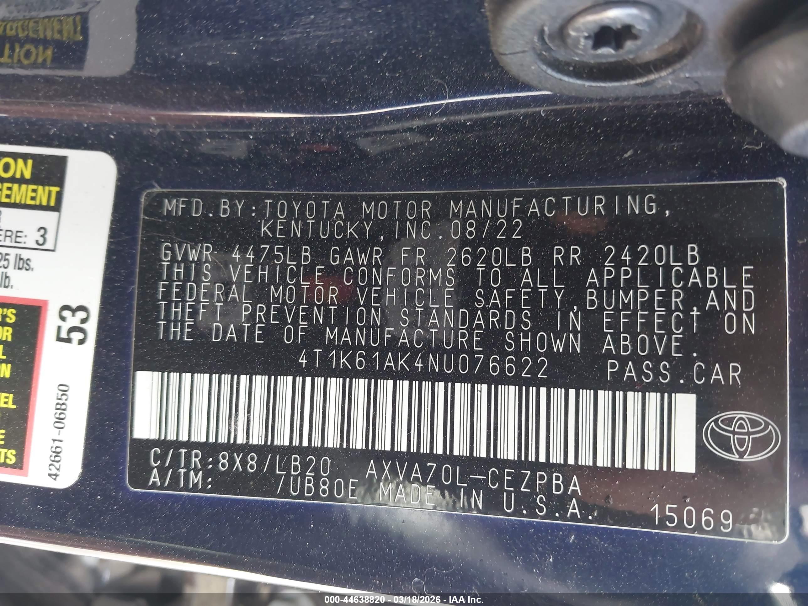 TOYOTA CAMRY image 9