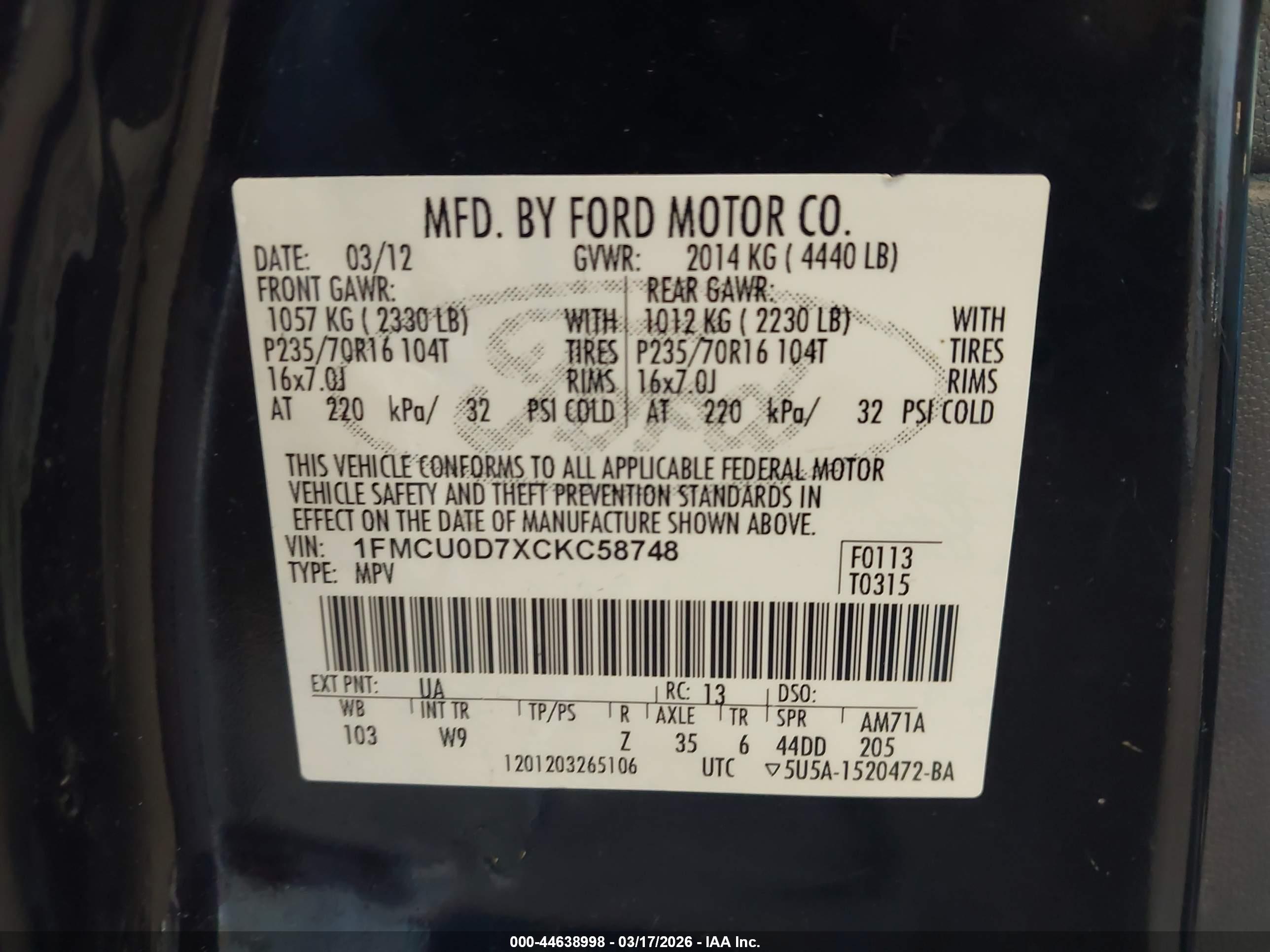FORD ESCAPE image 9