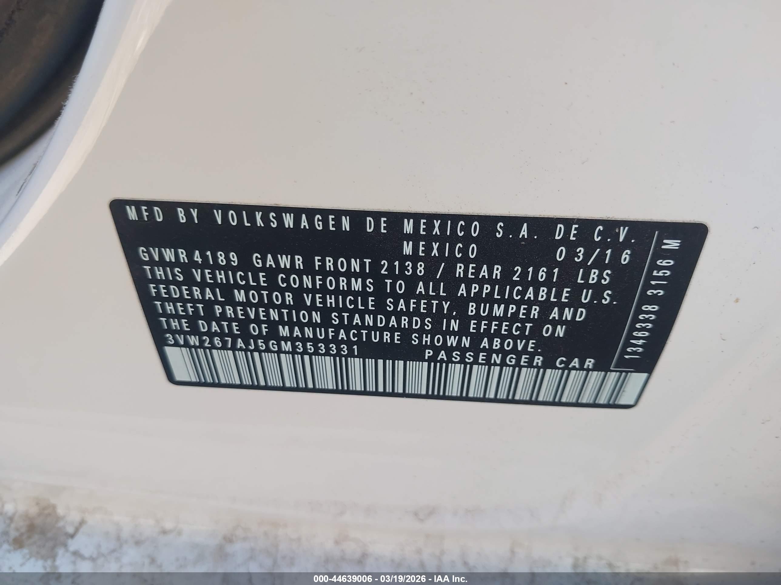 VOLKSWAGEN JETTA image 9