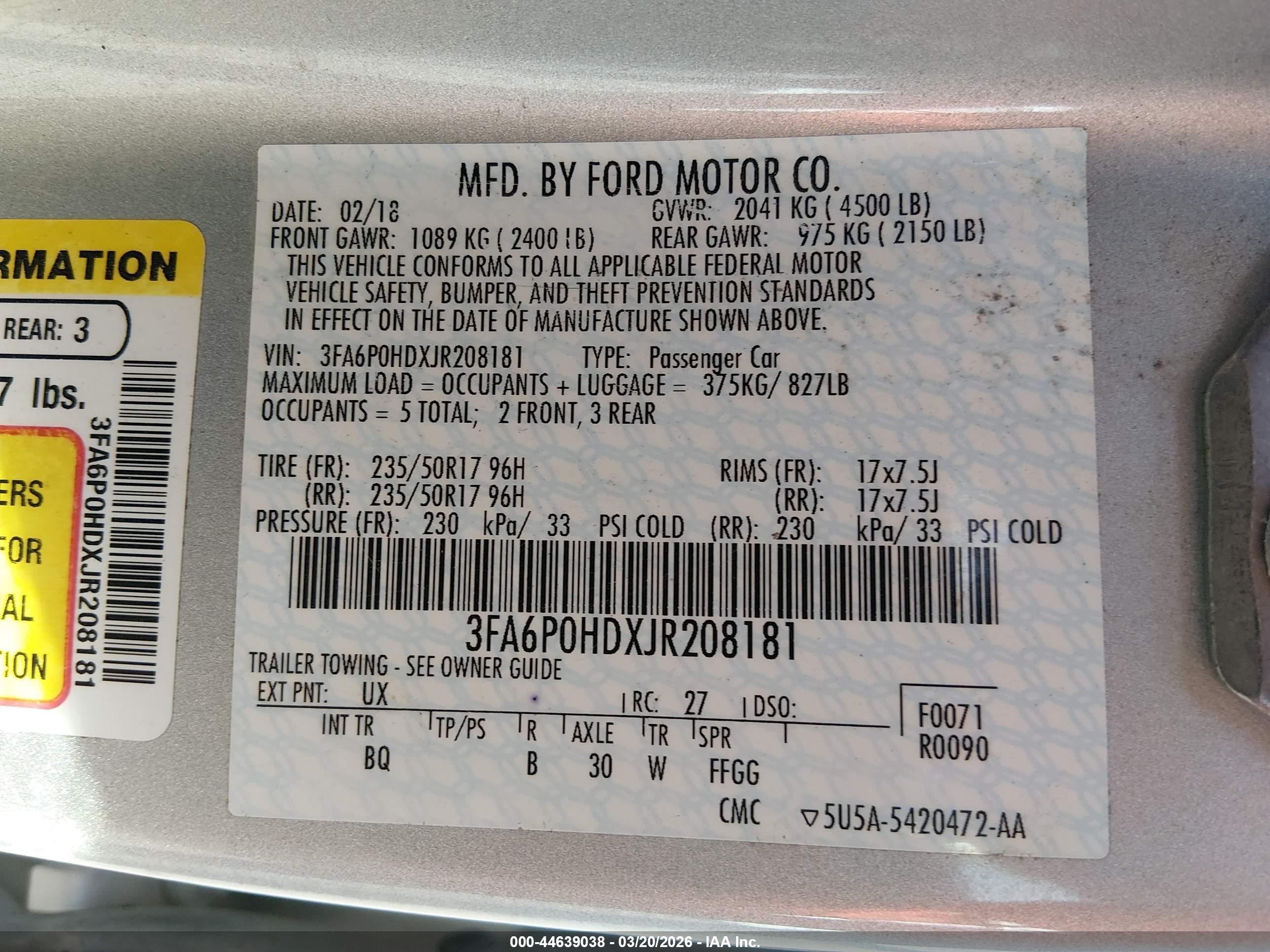 FORD FUSION image 9