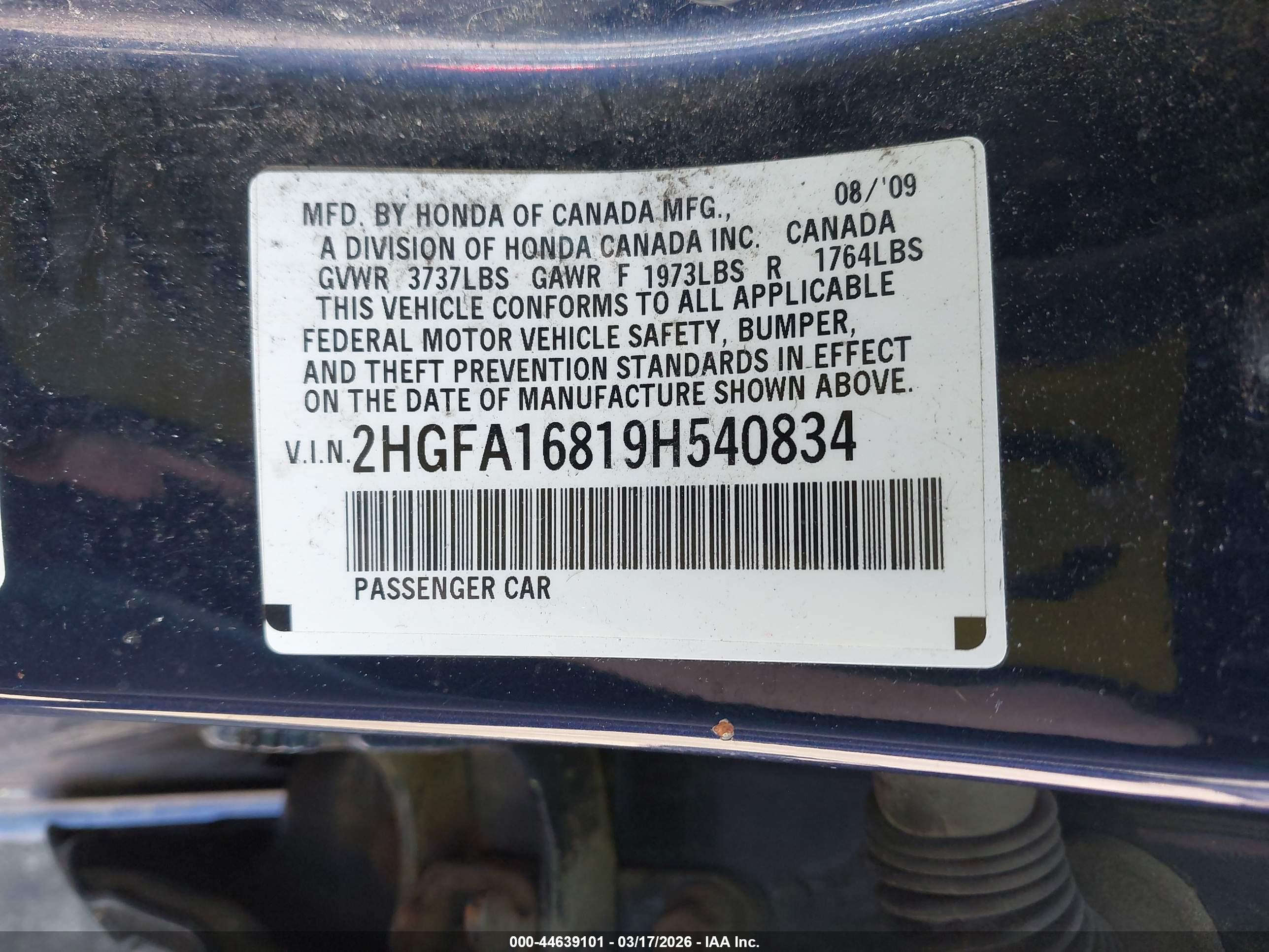 HONDA CIVIC image 9