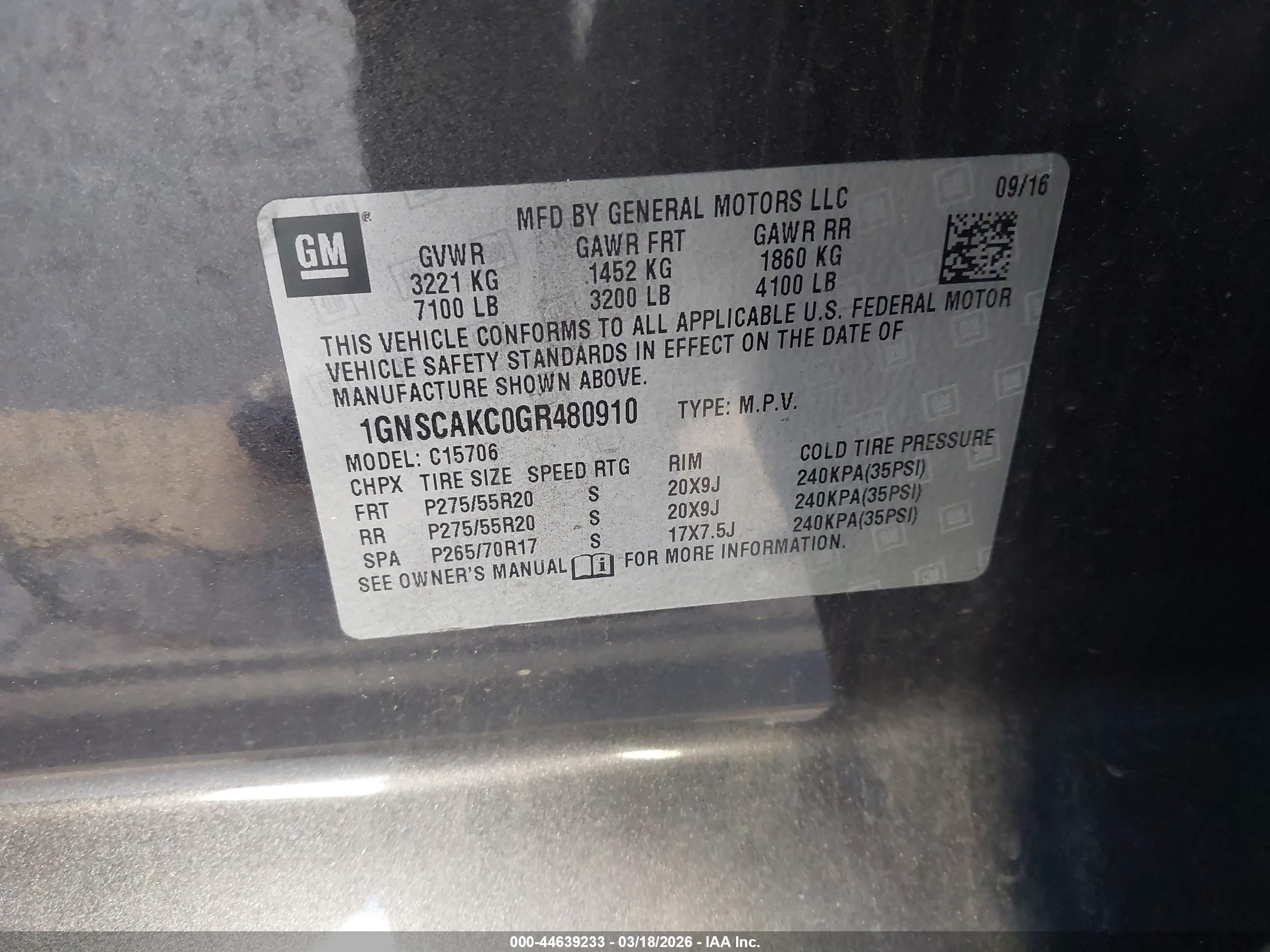 CHEVROLET TAHOE image 9