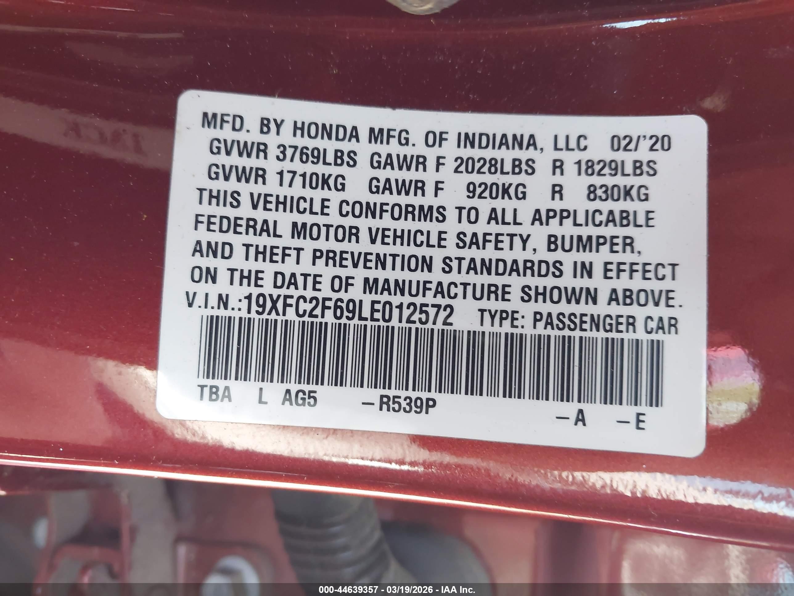 HONDA CIVIC image 9