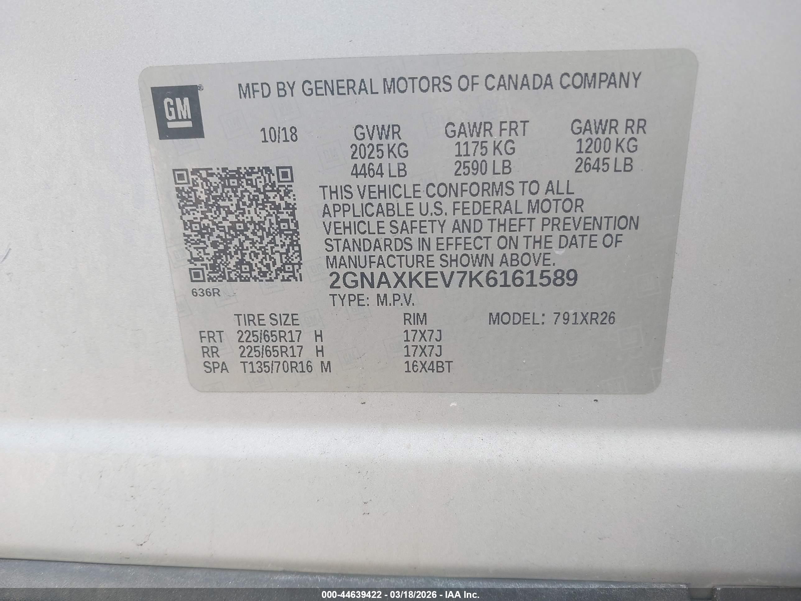 CHEVROLET EQUINOX image 9