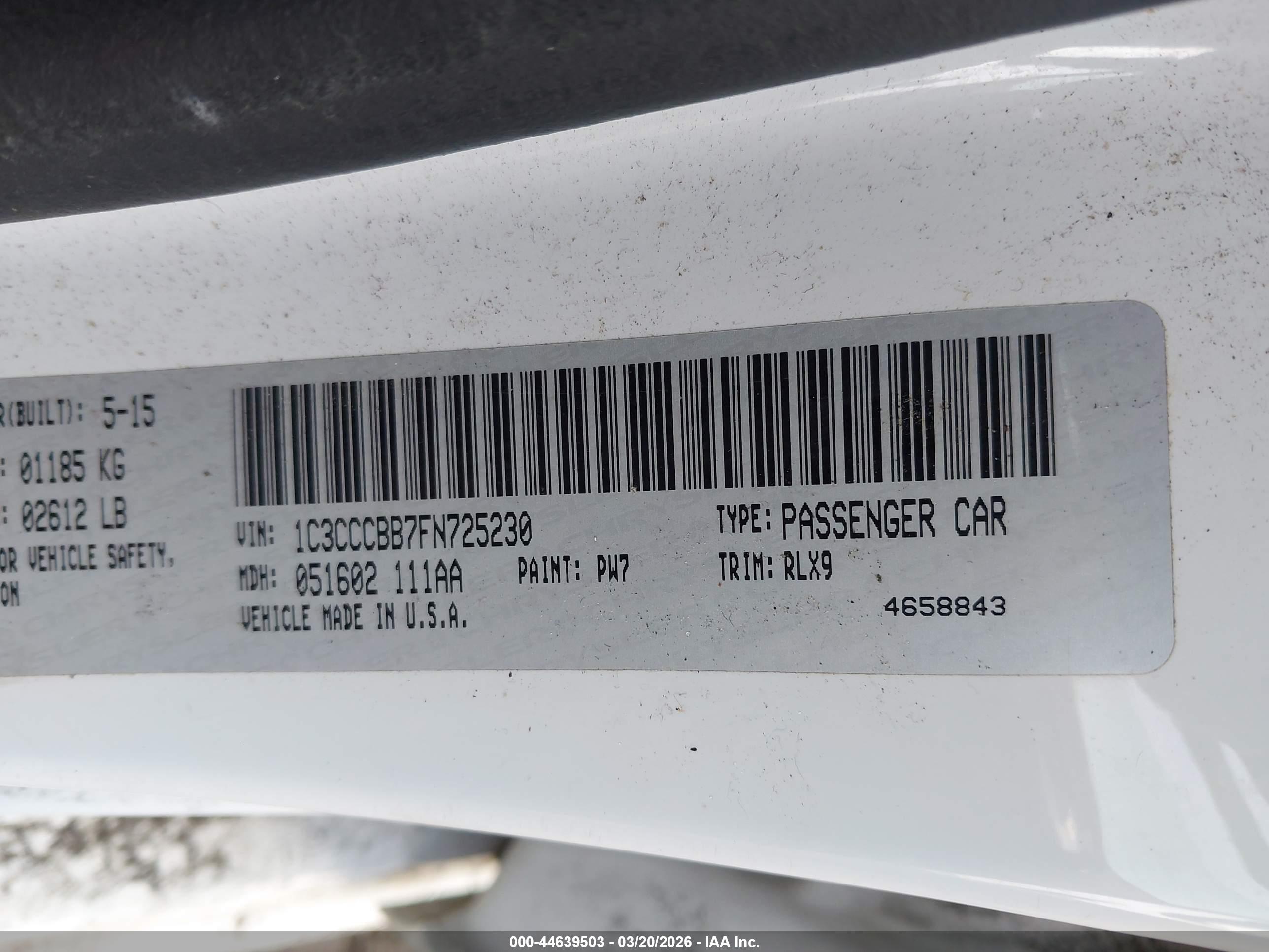 CHRYSLER 200 image 9