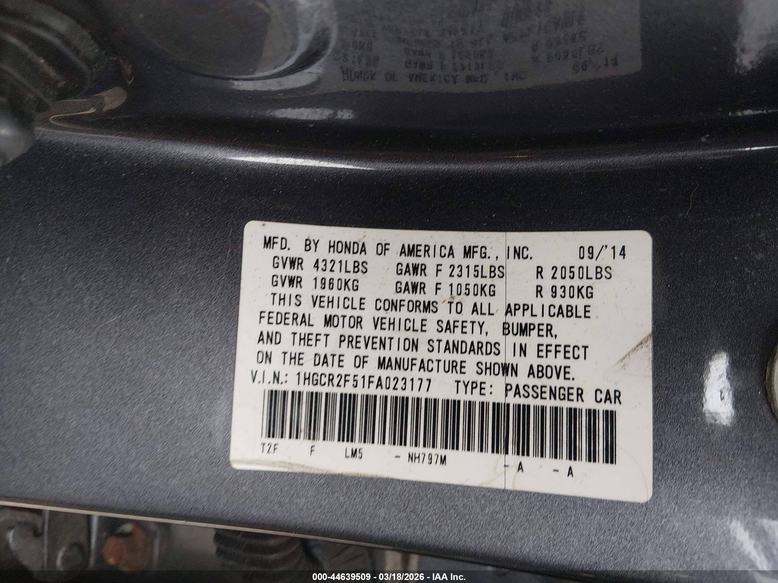 HONDA ACCORD image 9