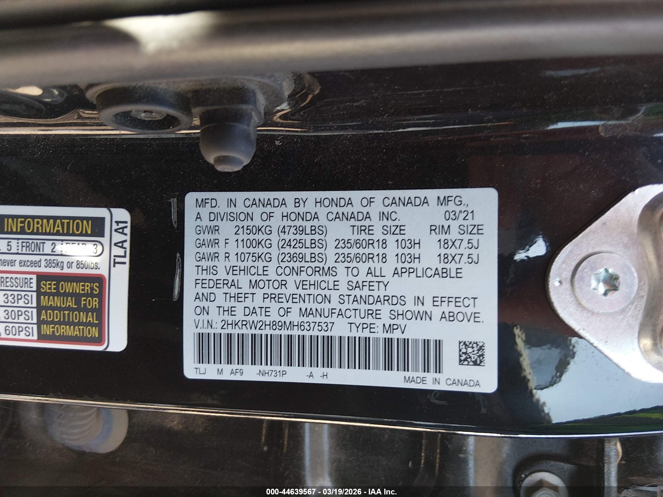 HONDA CR-V image 9